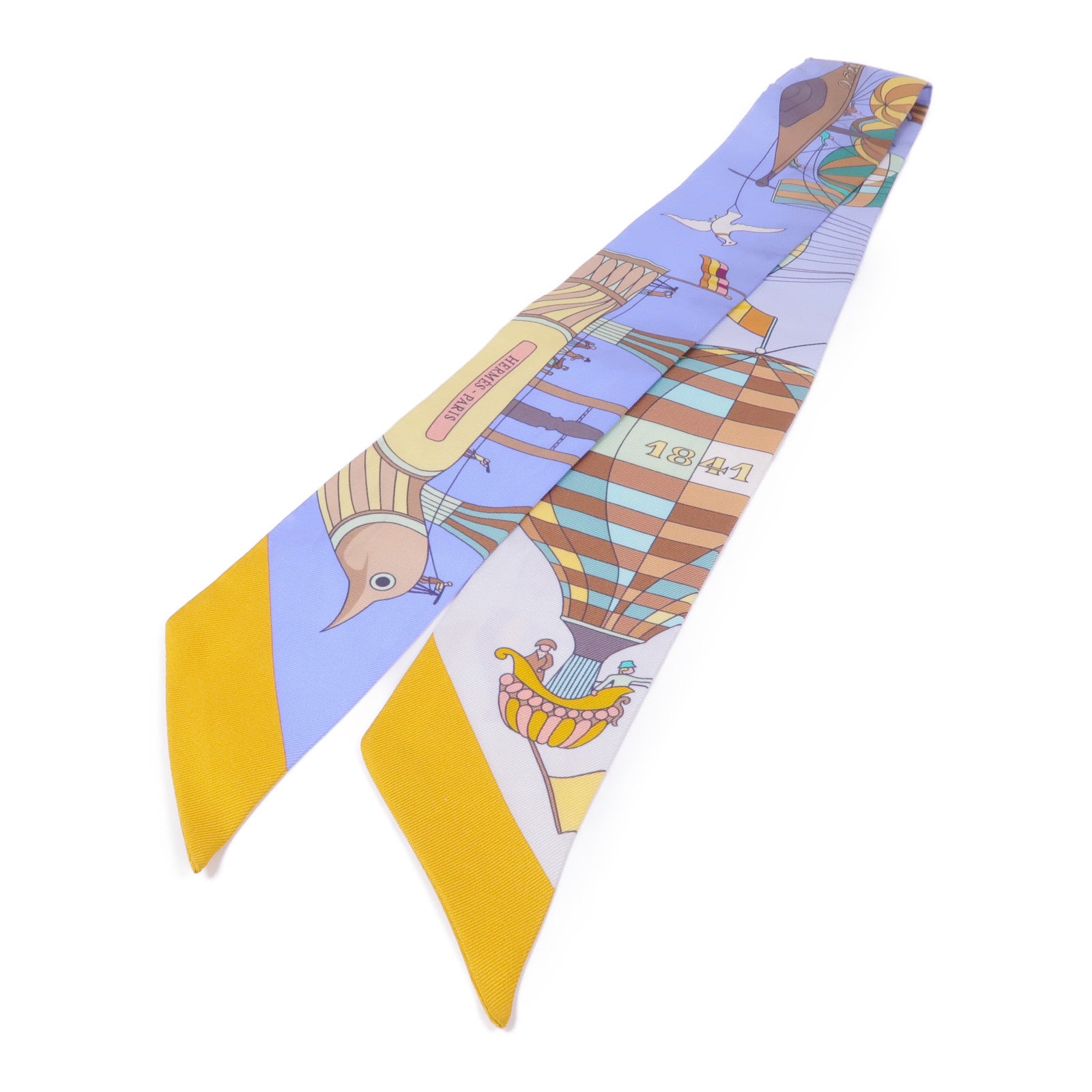 HERMES 絲質Twilly絲巾