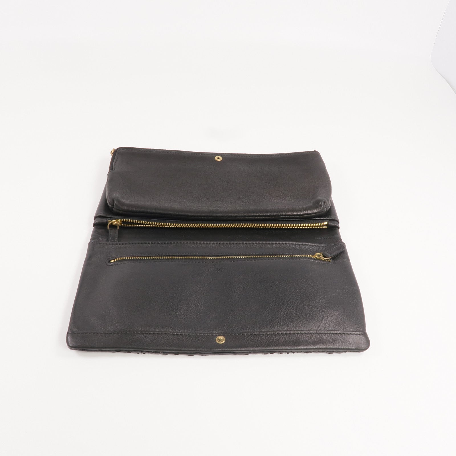 CELINE 蛇皮皮革Clutch金扣手拿包