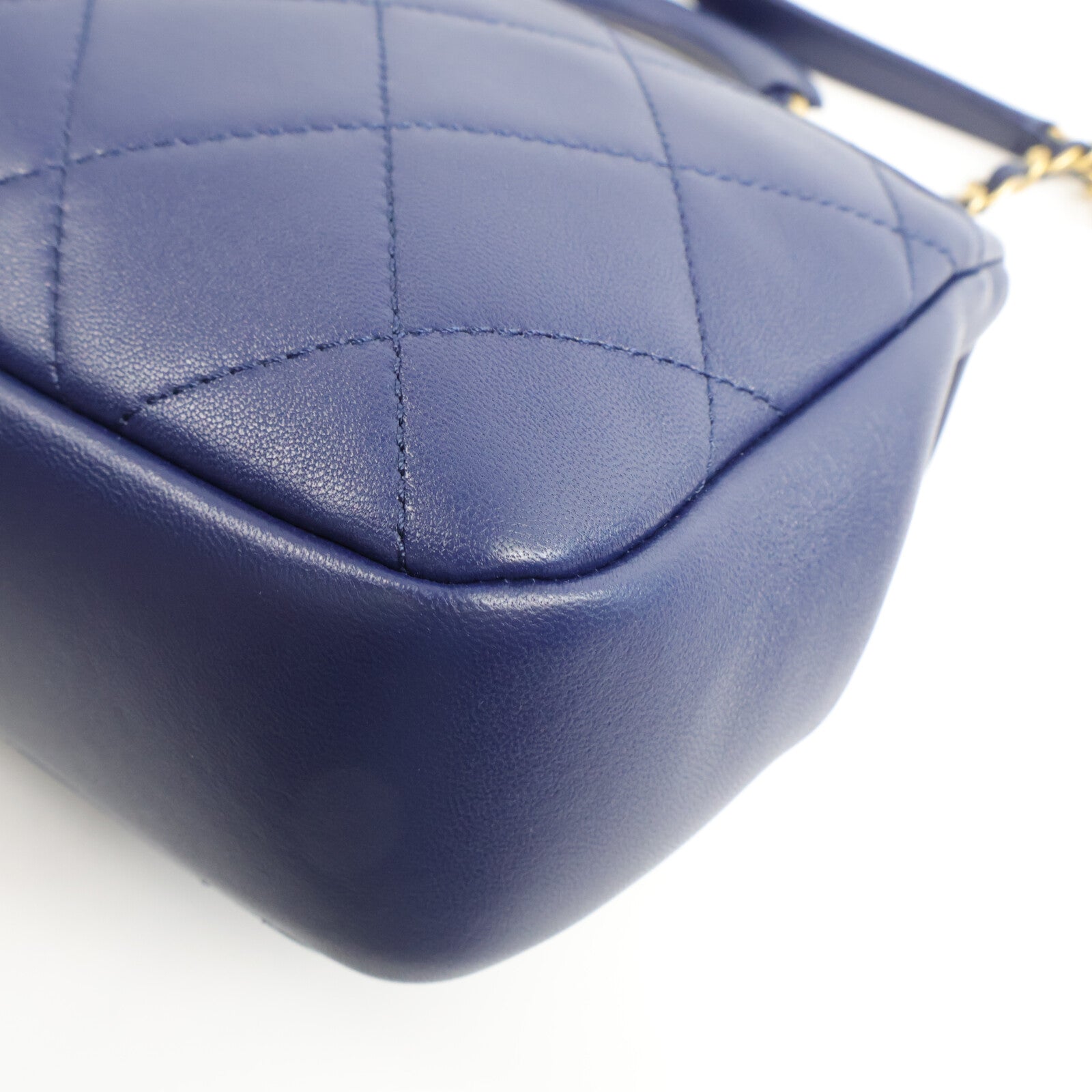 CHANEL 羊皮皮革Classic Flap With Handle手挽肩背兩用袋