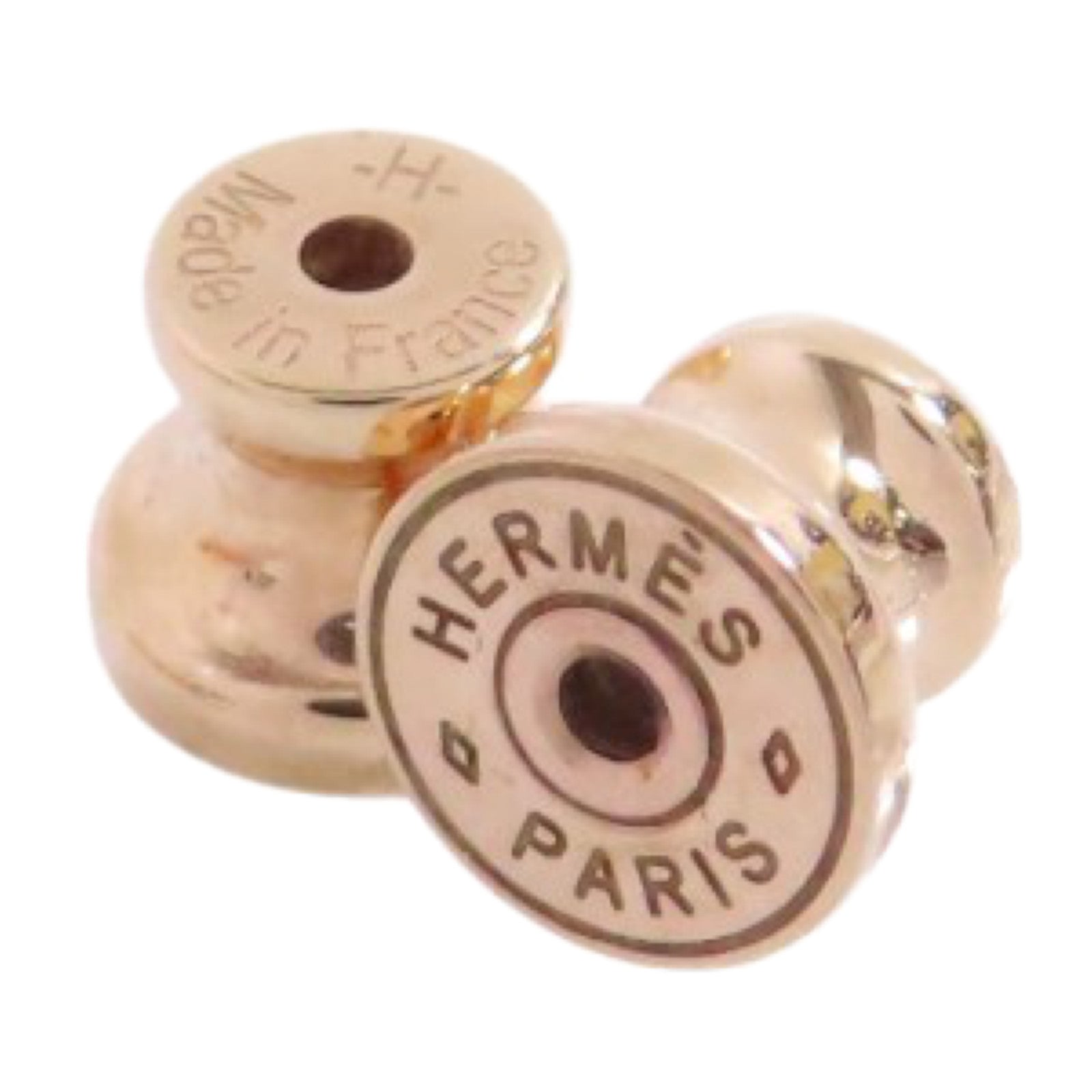 HERMES 金屬/琺瑯Mini Pop H Earrings金扣耳環