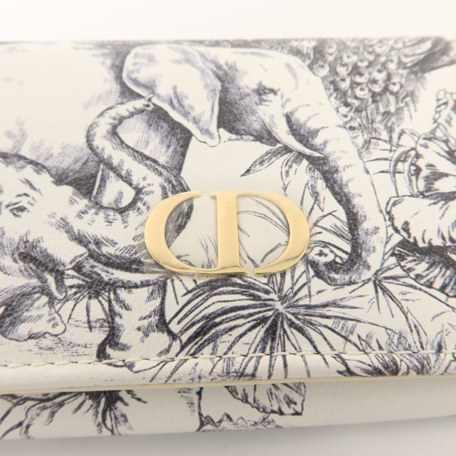 Dior 牛皮皮革Caro XS Wallet金扣錢包