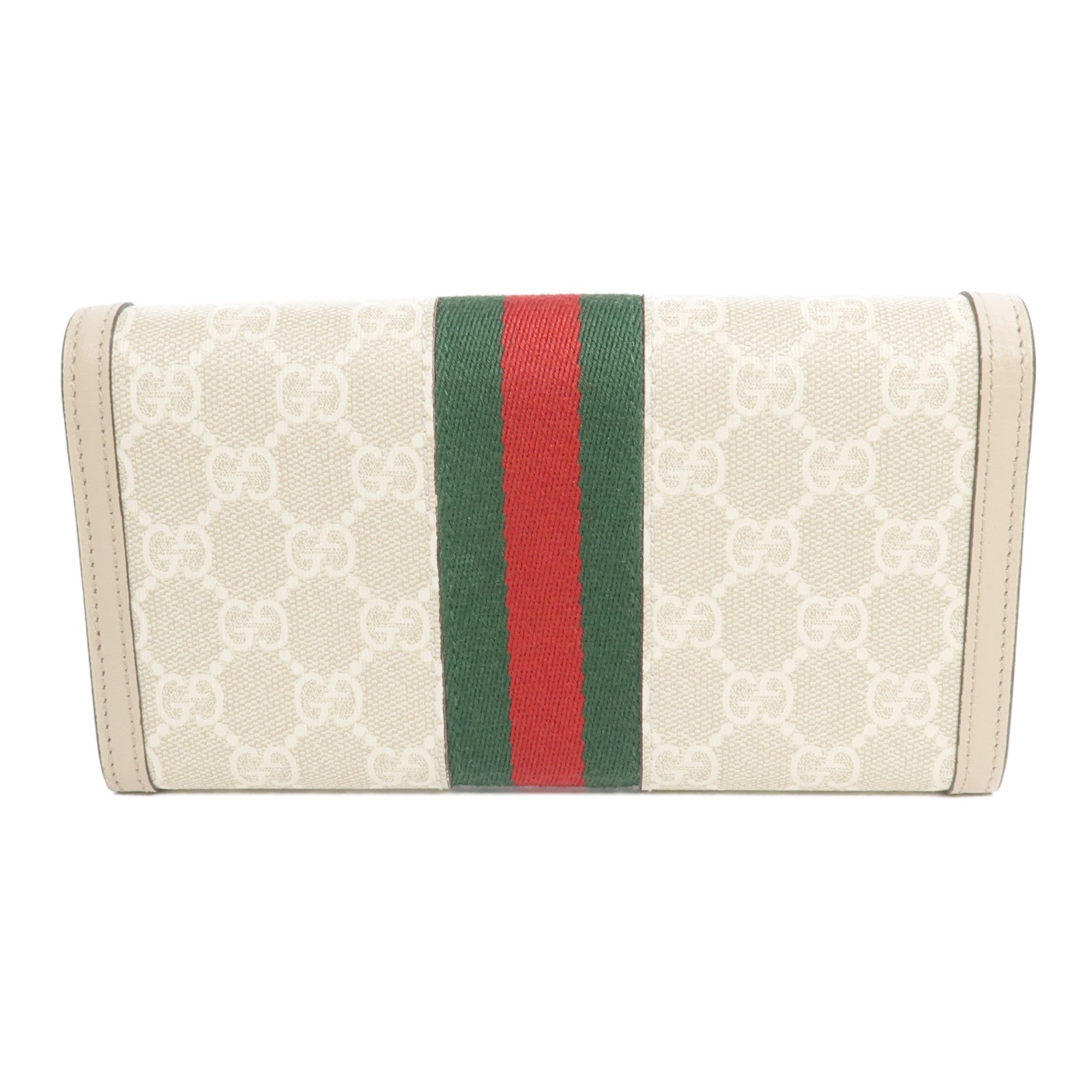 GUCCI 塗層帆布Ophidia GG Continental Wallet金扣長錢包