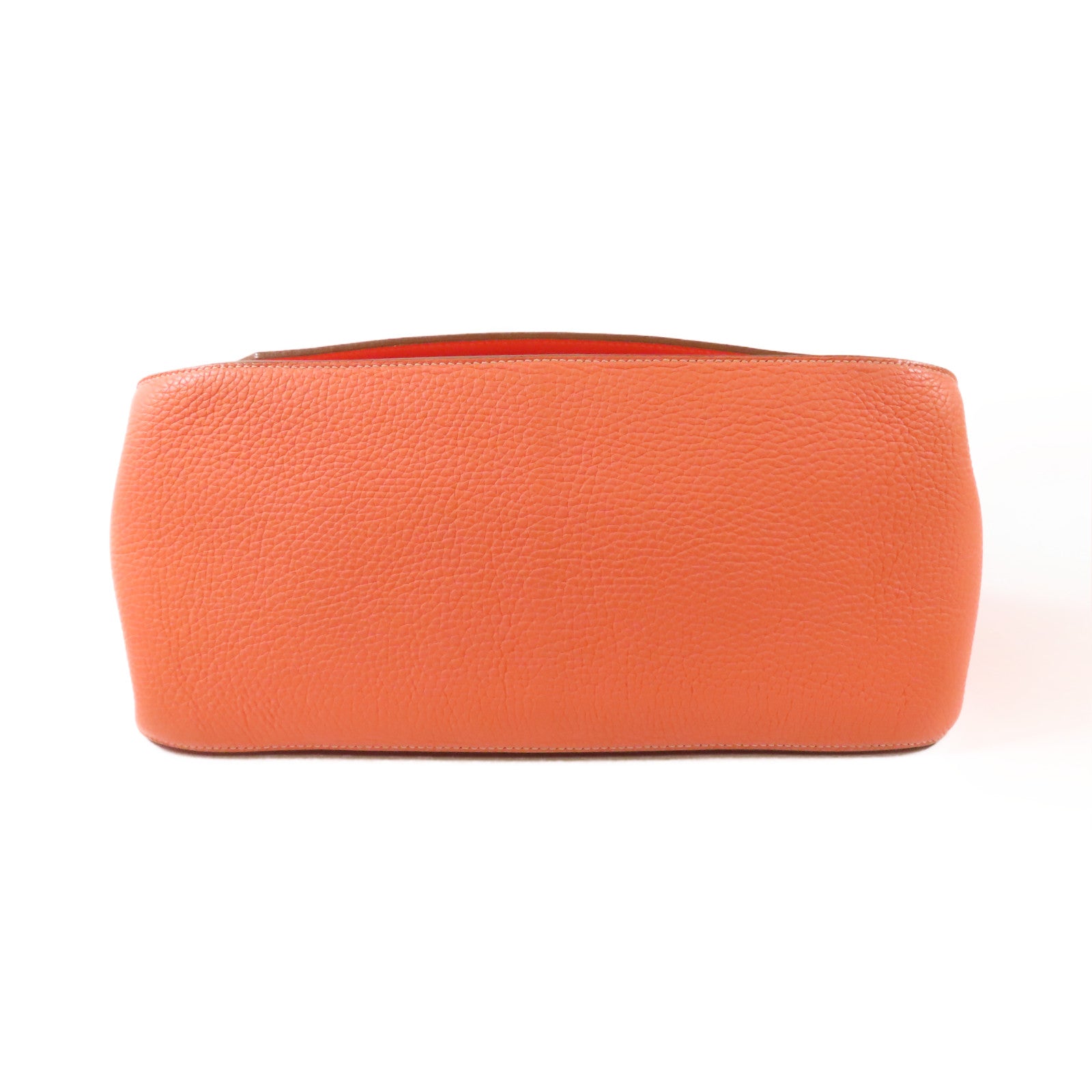 HERMES PHW Jypsiere 34 Shoulder Bag Clemence Leather Crevette/Pink