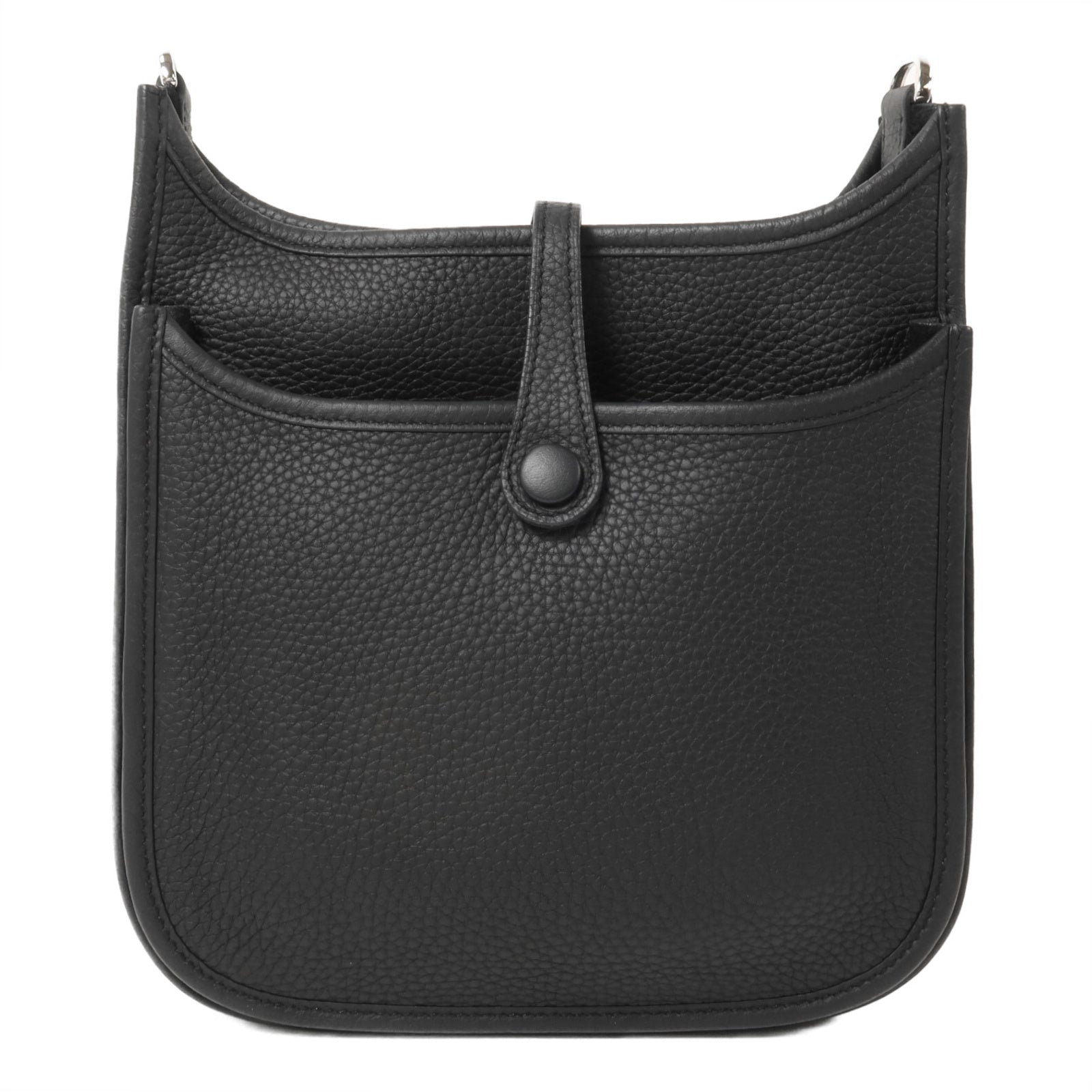 HERMES Clemence皮革Evelyne 23肩背袋Noir