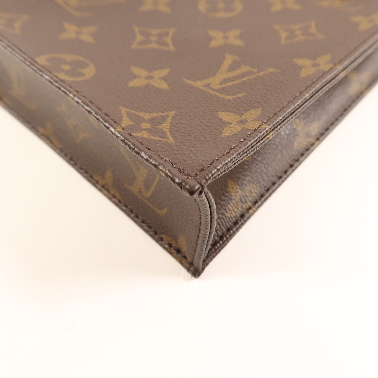 LOUIS VUITTON 【激減優惠】Monogram Petit Sac Plat金扣手挽肩背兩用袋