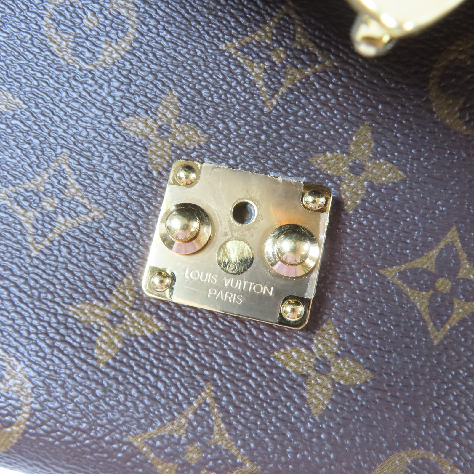 LOUIS VUITTON Monogram Reverse Pochette Métis金扣手挽肩背兩用袋啡色