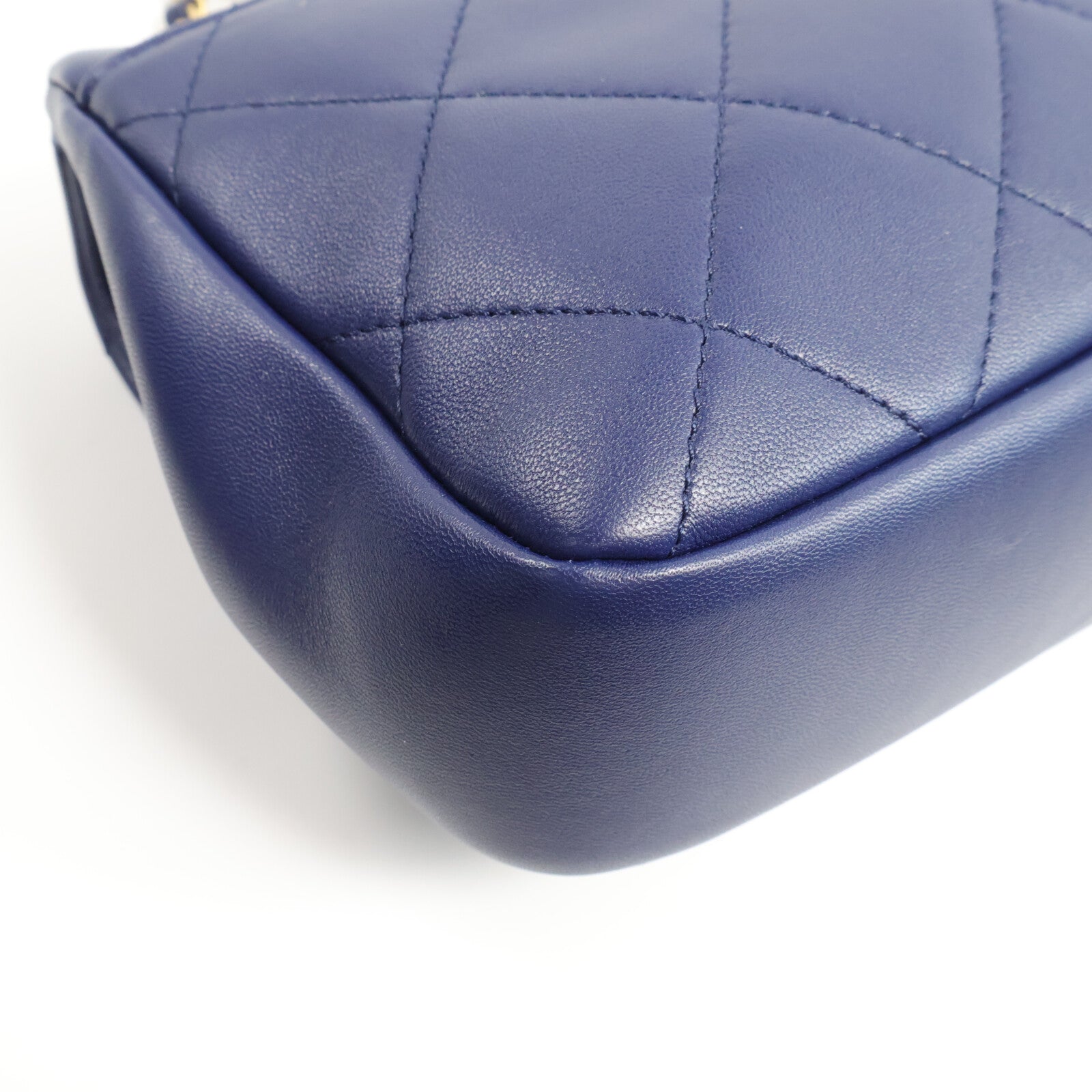 CHANEL 羊皮皮革Classic Flap With Handle手挽肩背兩用袋