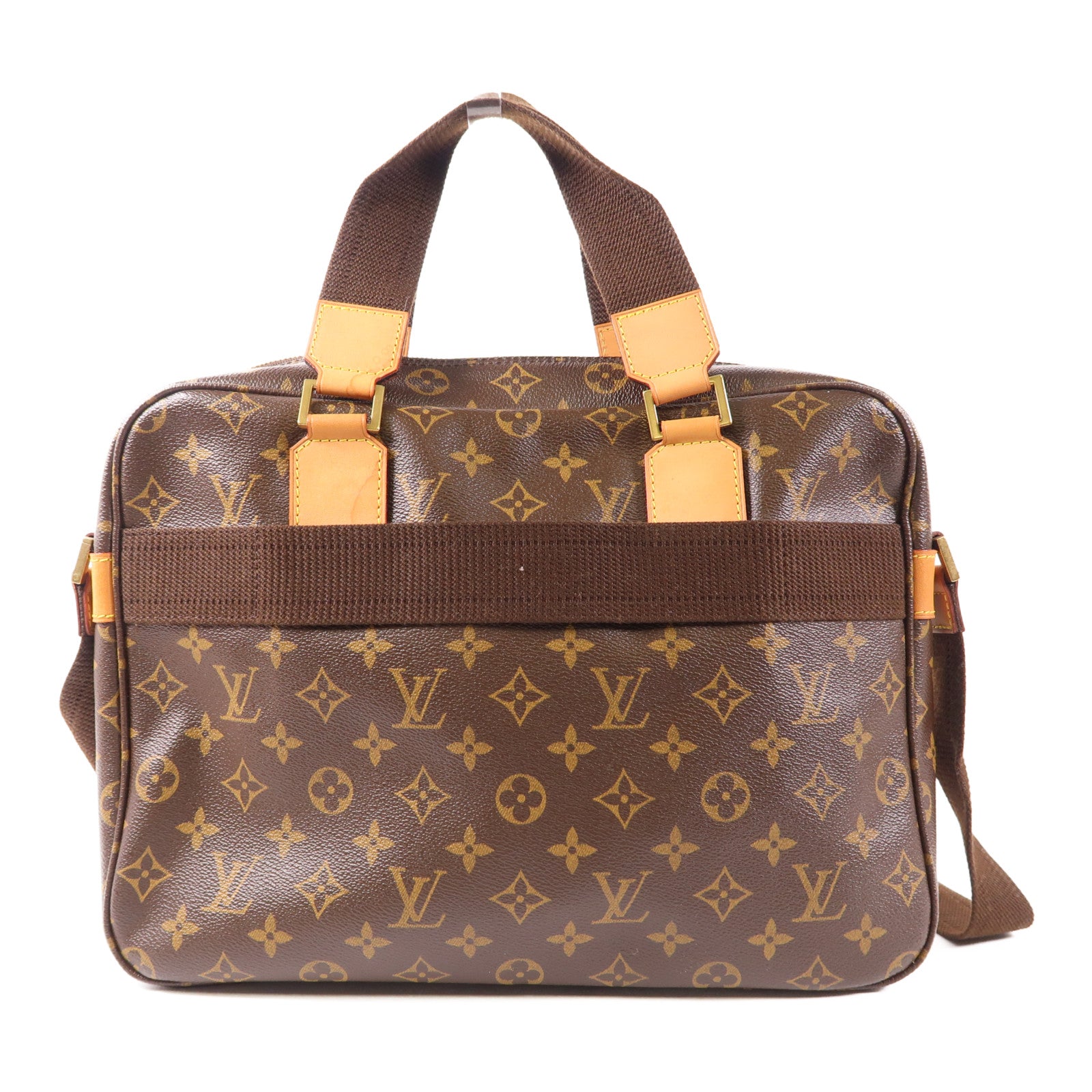 LOUIS VUITTON Monogram Sac Bosphore金扣手挽肩背兩用袋