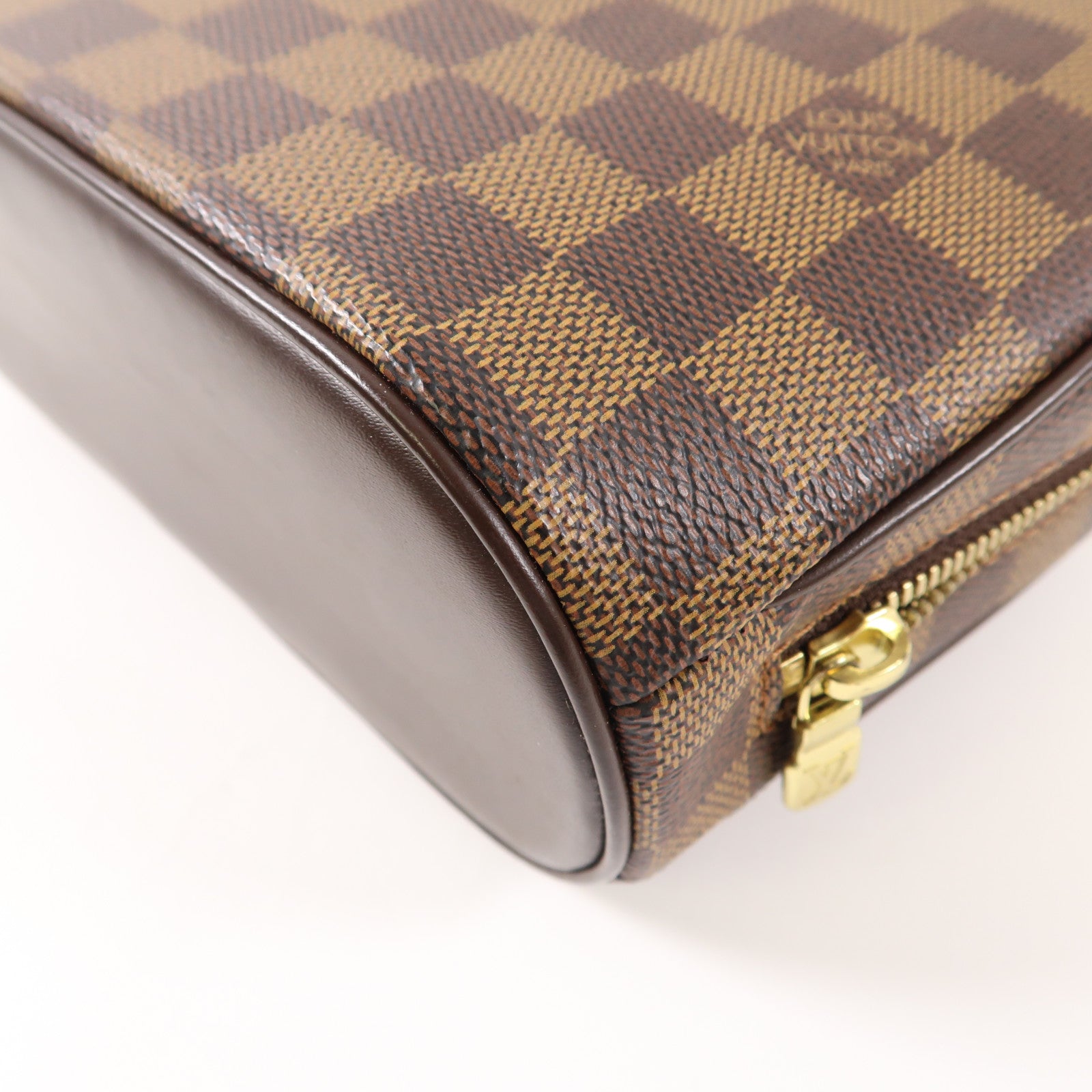 LOUIS VUITTON Damier Sarria Mini金扣手挽袋啡色