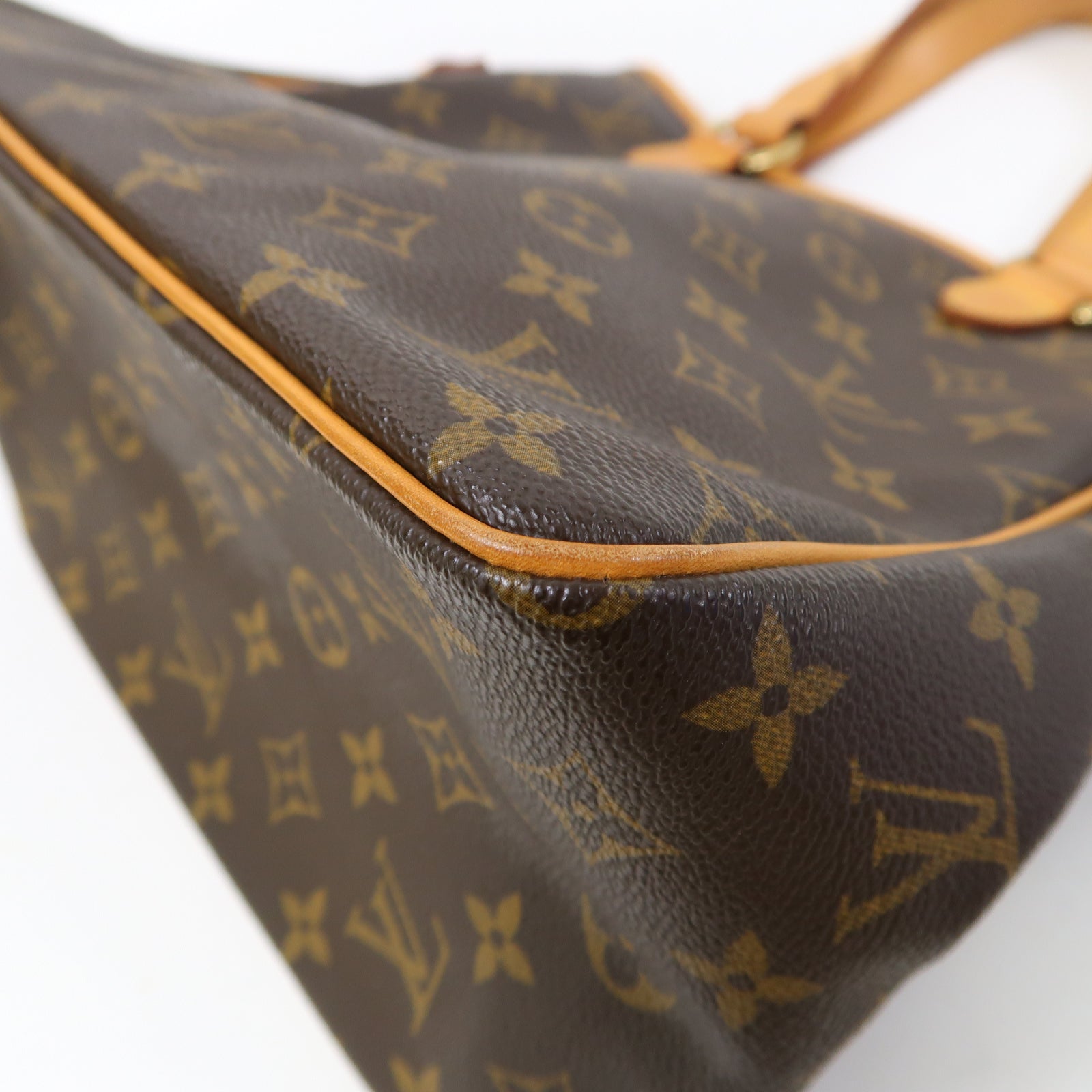 LOUIS VUITTON Monogram Batignolles金扣手挽袋啡色