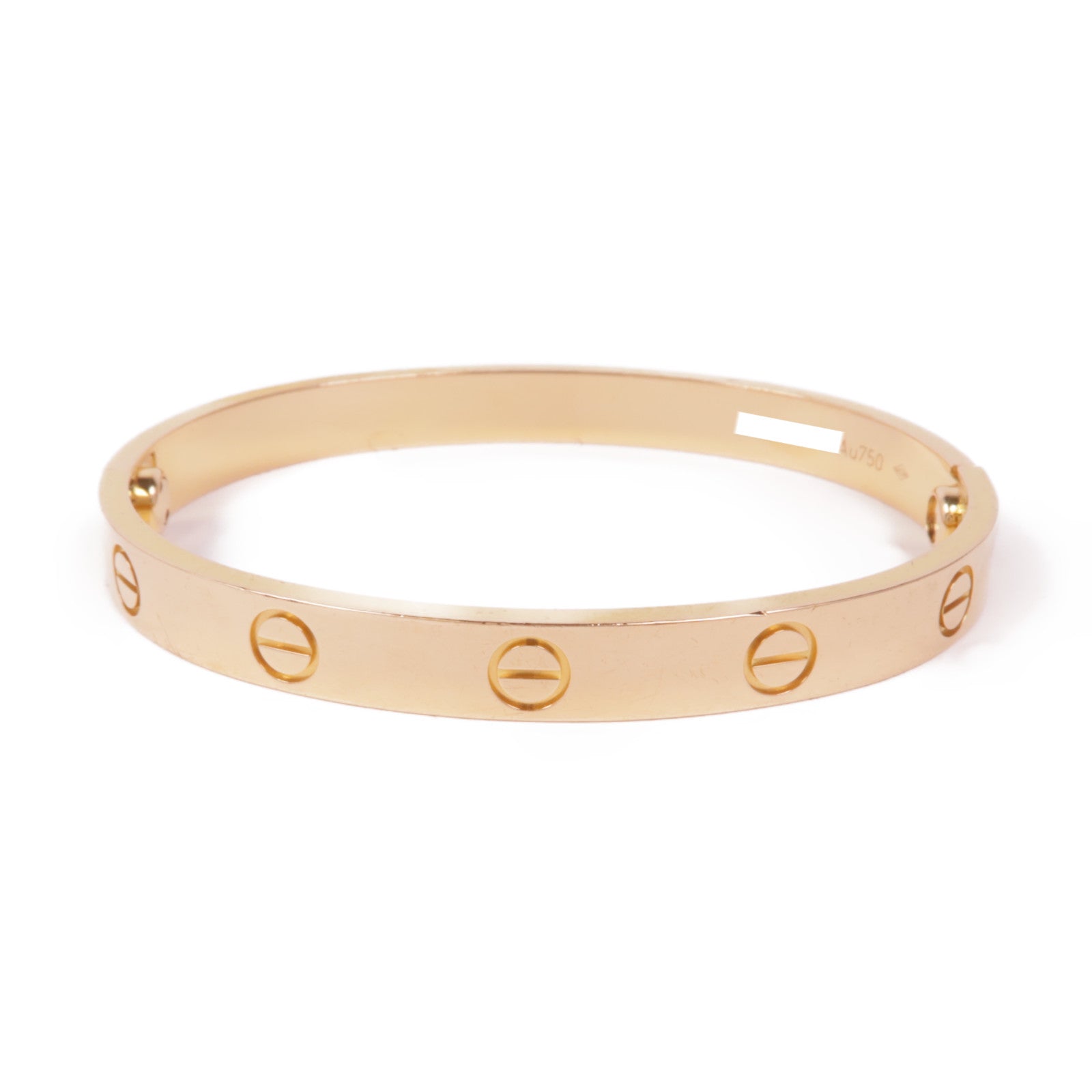 CARTIER 18K玫瑰金Love Bracelet手鐲Cartier#16
