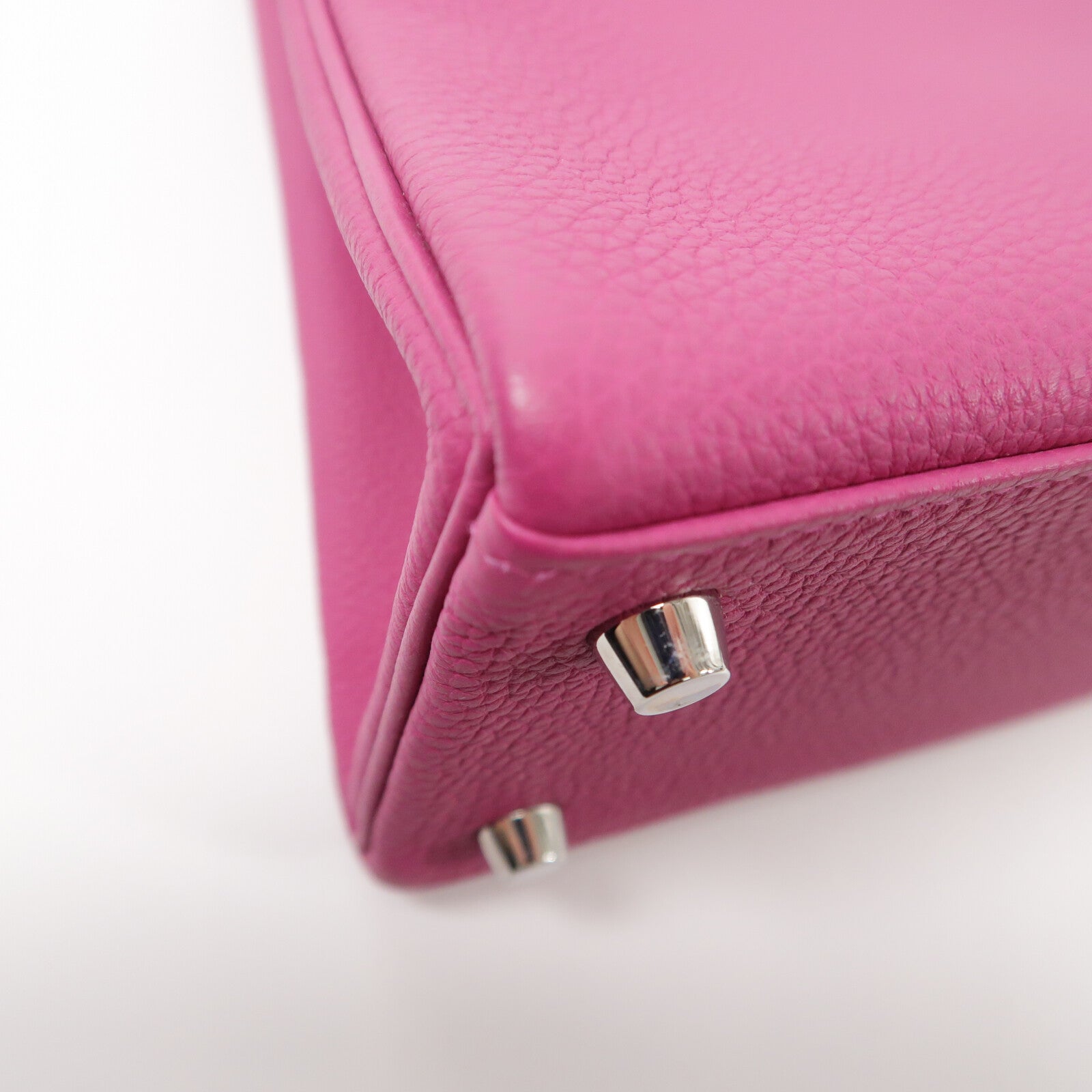HERMES Togo皮革Kelly 25手挽肩背兩用袋Rose Purple