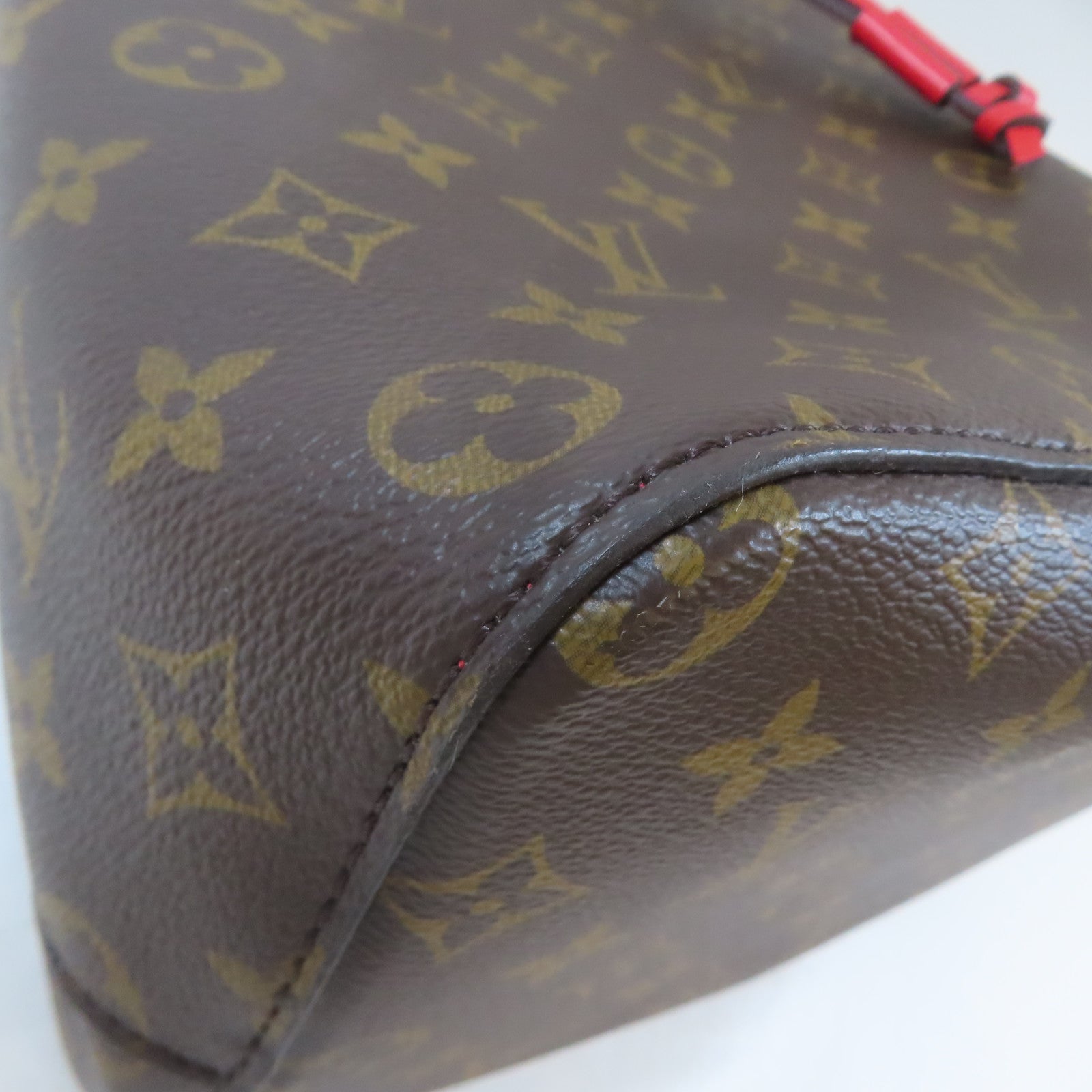 LOUIS VUITTON Monogram Neo Noe Bucket Bag金扣肩背袋Coquelicot/紅色