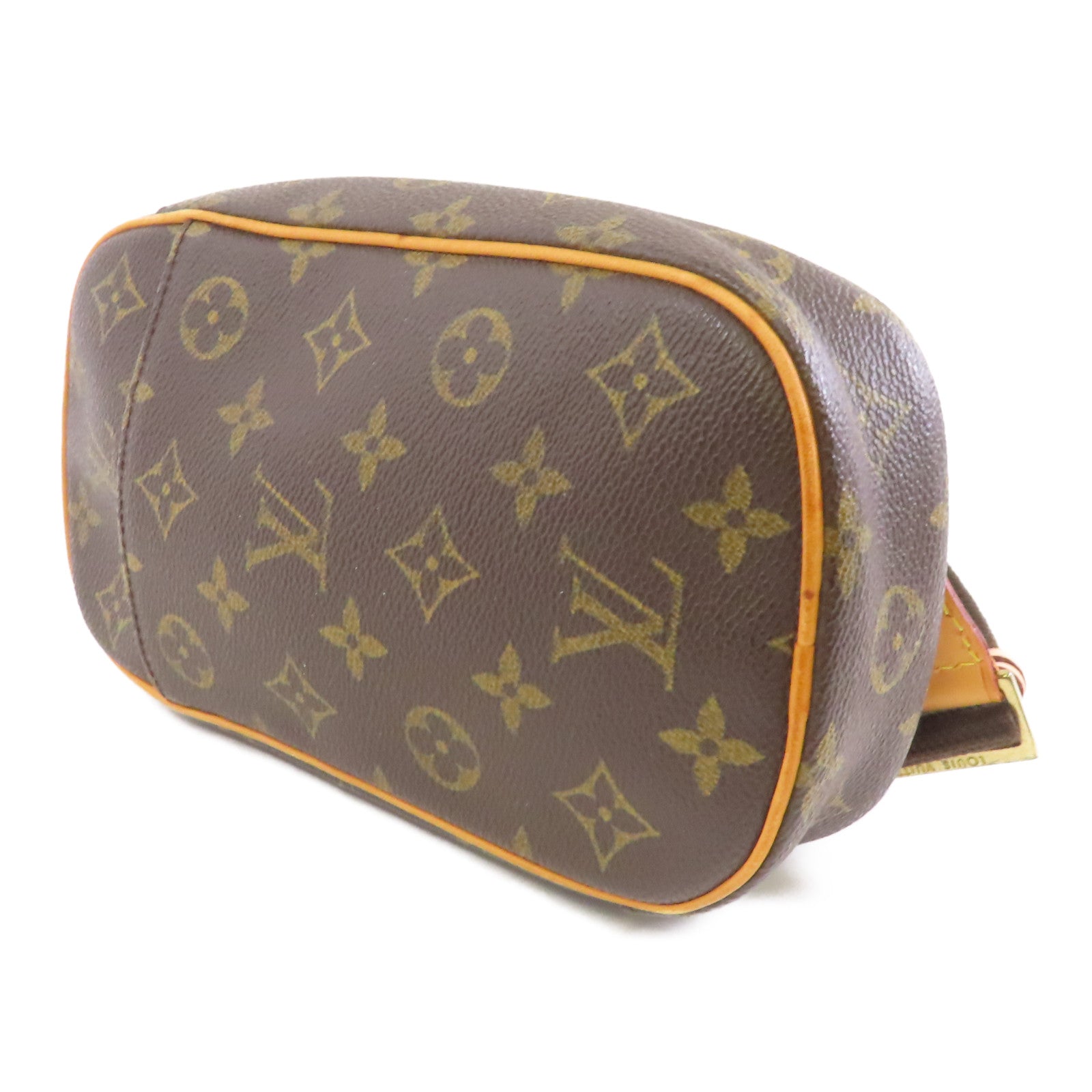 LOUIS VUITTON Monogram Pochette金扣肩背袋啡色