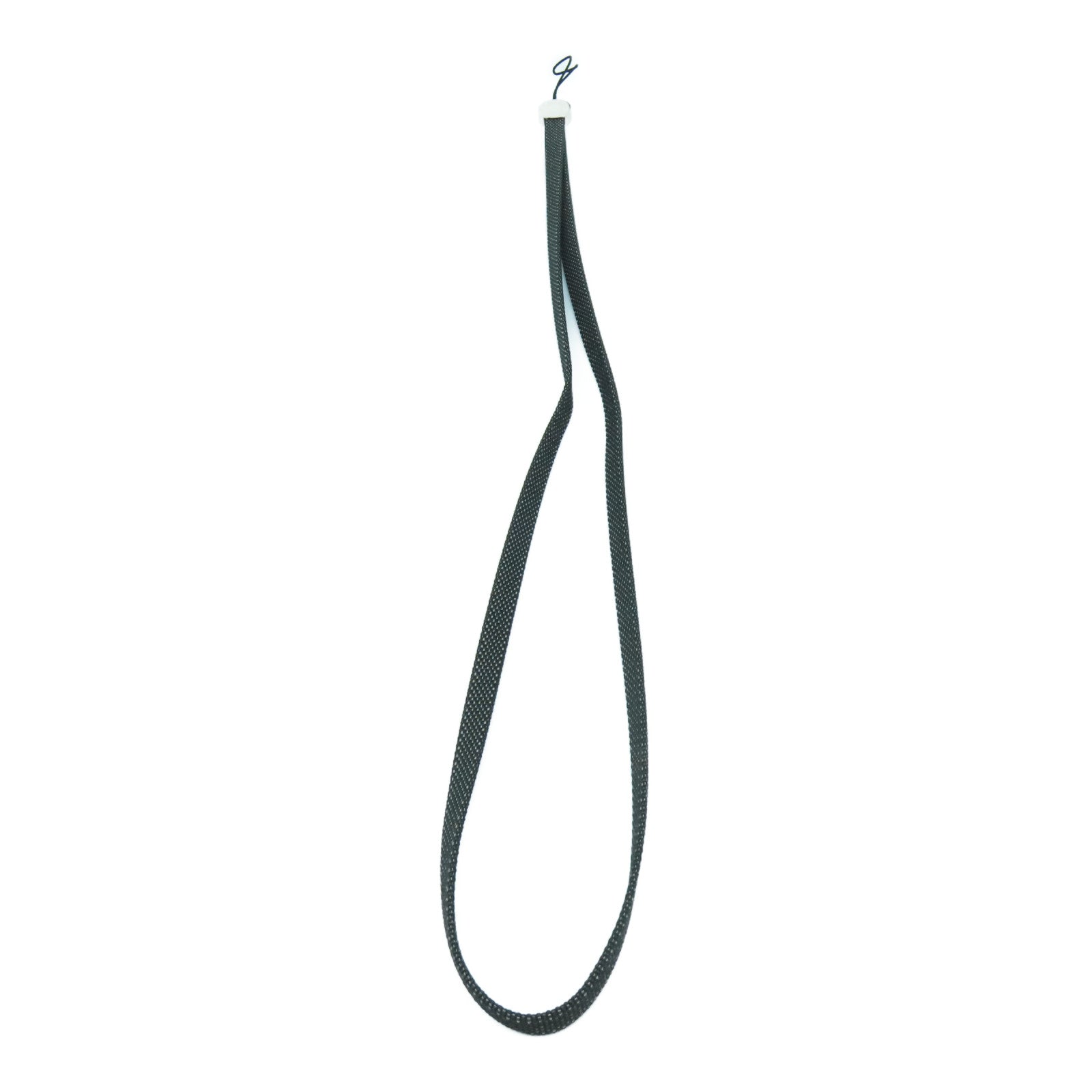 HERMES 【激減優惠】尼龍Phone Rope銀扣手機掛繩黑色
