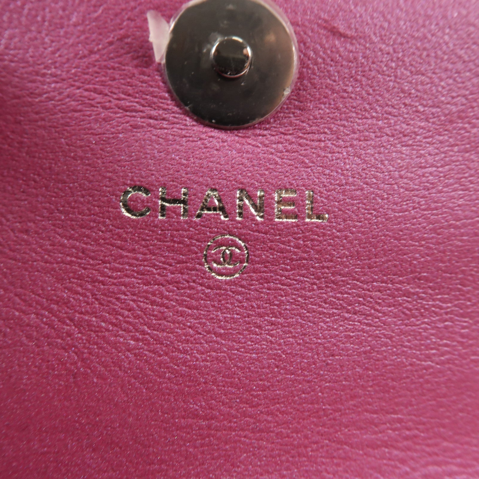 CHANEL 漆皮皮革Handbag銀扣手挽袋