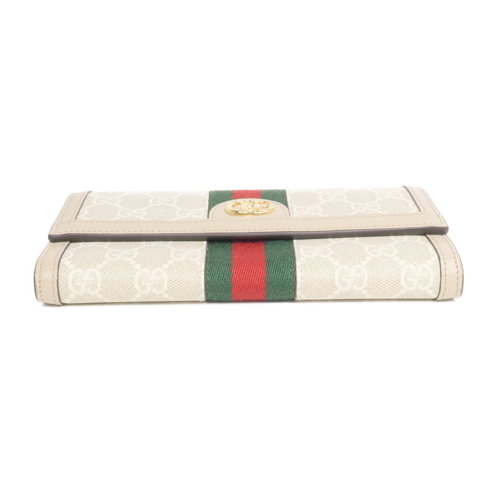 GUCCI 塗層帆布Ophidia GG Continental Wallet金扣長錢包