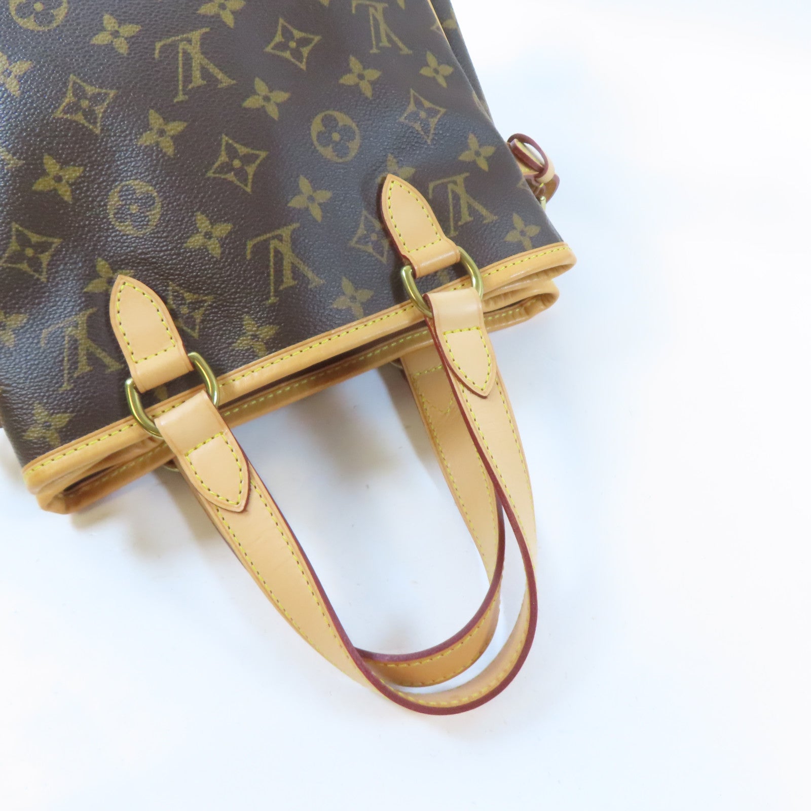 LOUIS VUITTON Monogram Batignolle金扣手挽袋啡色