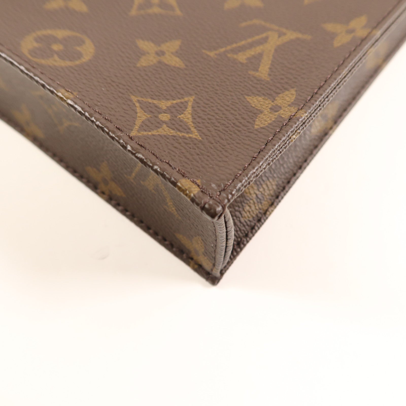 LOUIS VUITTON 【激減優惠】Monogram Petit Sac Plat金扣手挽肩背兩用袋