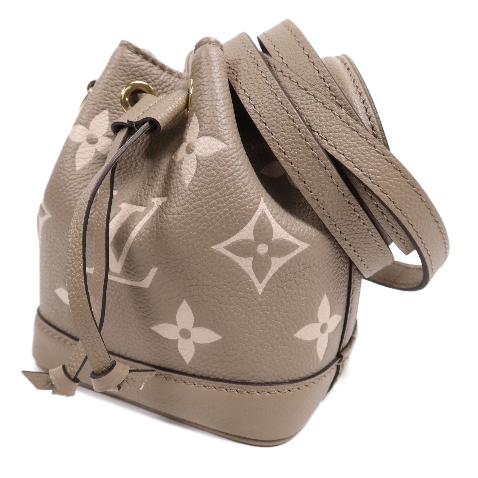 LOUIS VUITTON Monogram Empreinte Nano Noe金扣手挽肩背兩用袋