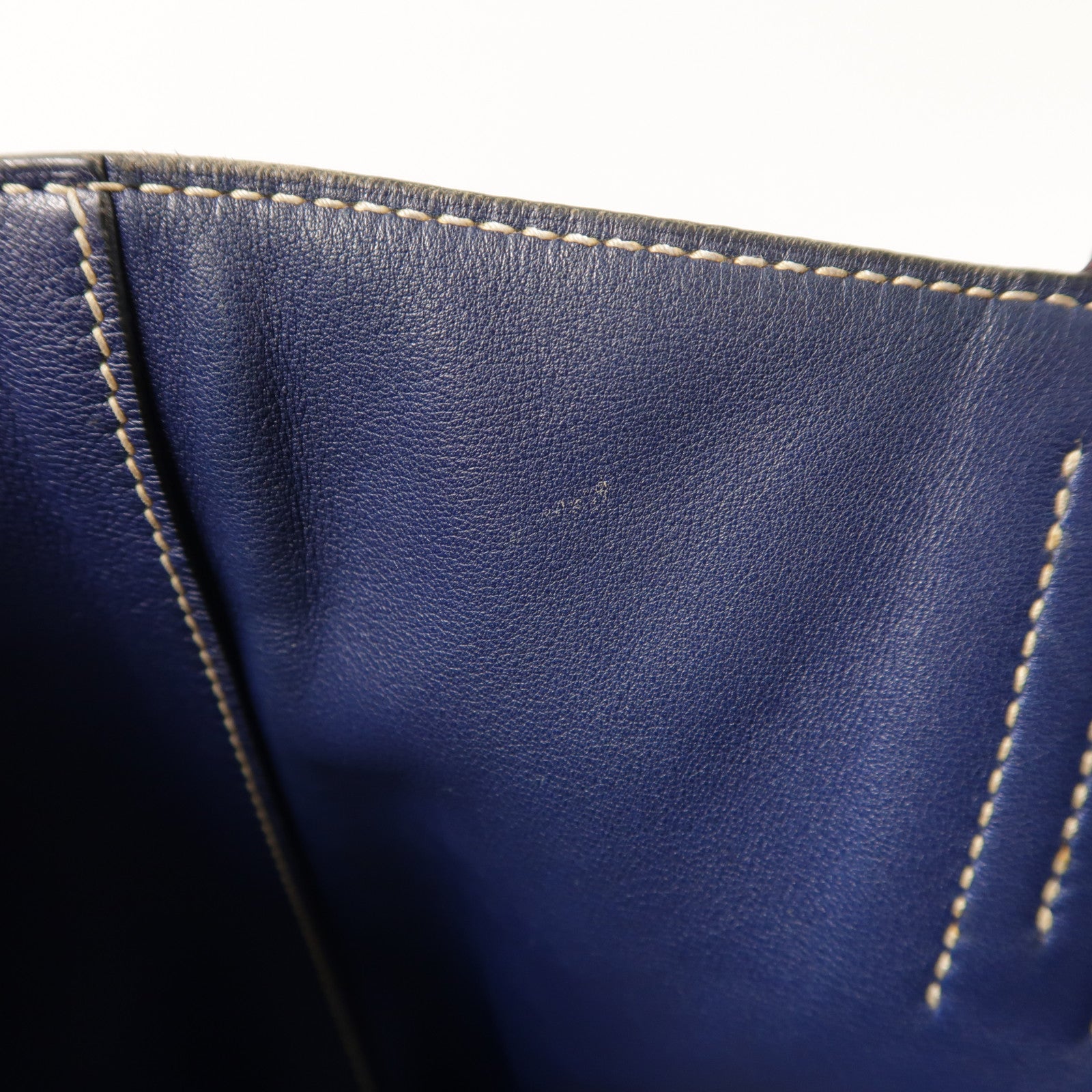 HERMES 【激減優惠】Sikkim皮革Double Sens 28肩背袋/手挽袋Anemone/Bleu Saphir