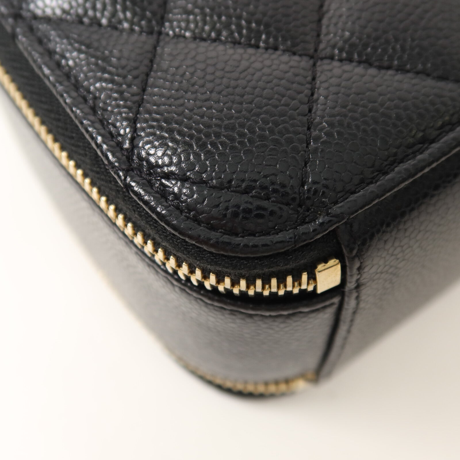 CHANEL 牛皮皮革Vanity Case鏈帶手挽肩背兩用袋