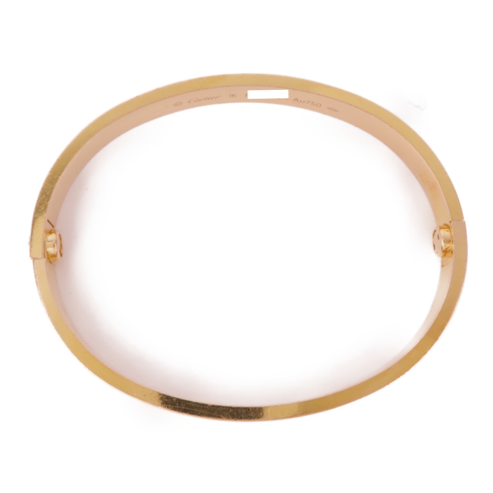 CARTIER 18K玫瑰金Love Bracelet手鐲Cartier#16