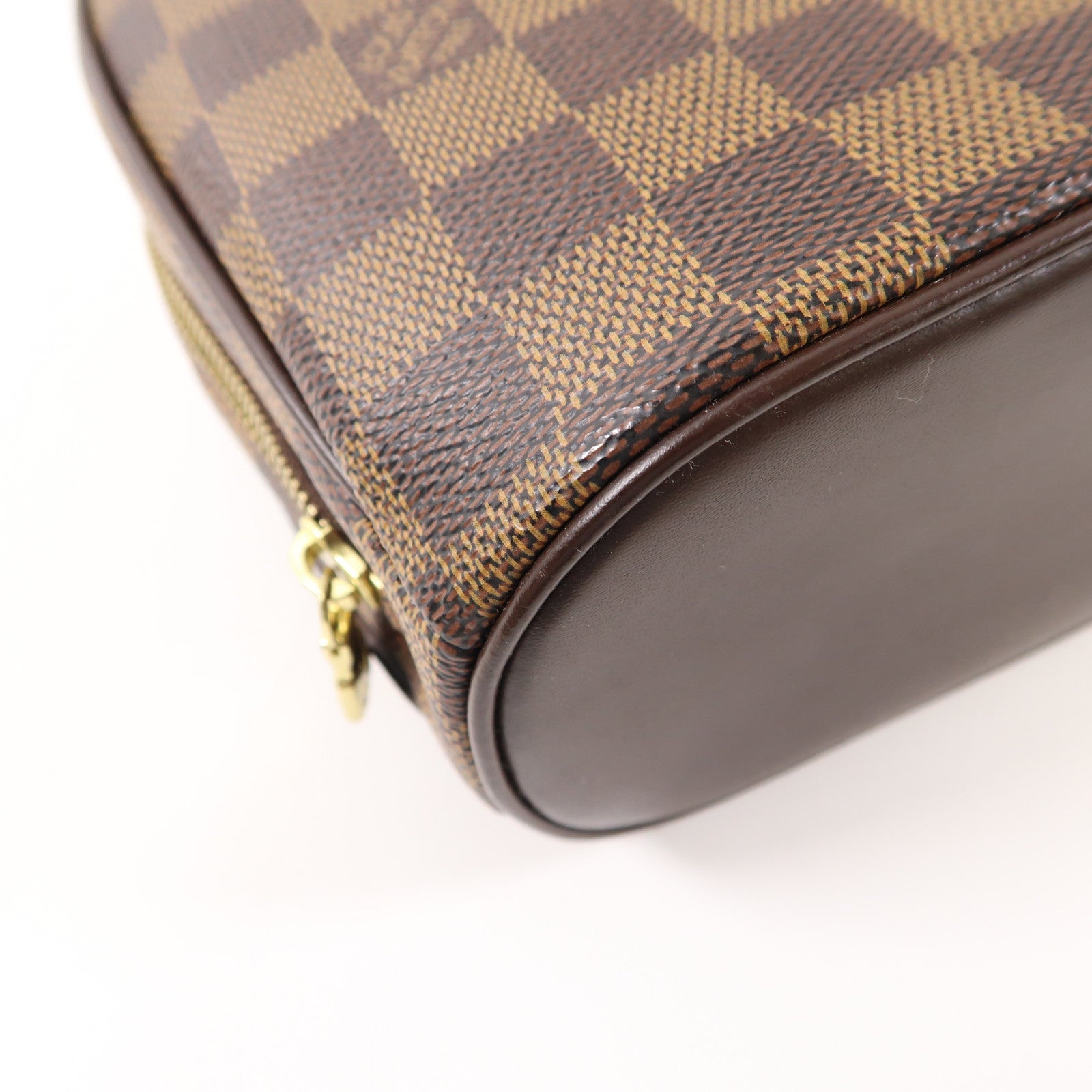LOUIS VUITTON Damier Sarria Mini金扣手挽袋啡色