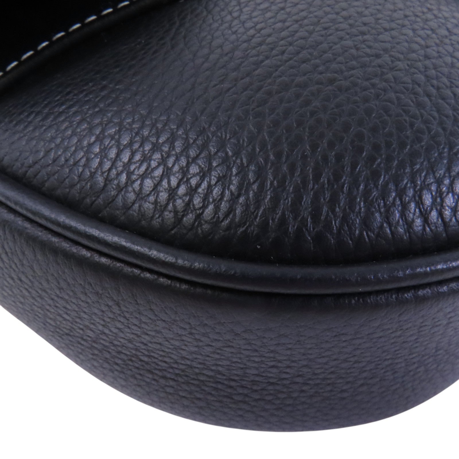 Dior 牛皮皮革Saddle Bag銀扣肩背袋