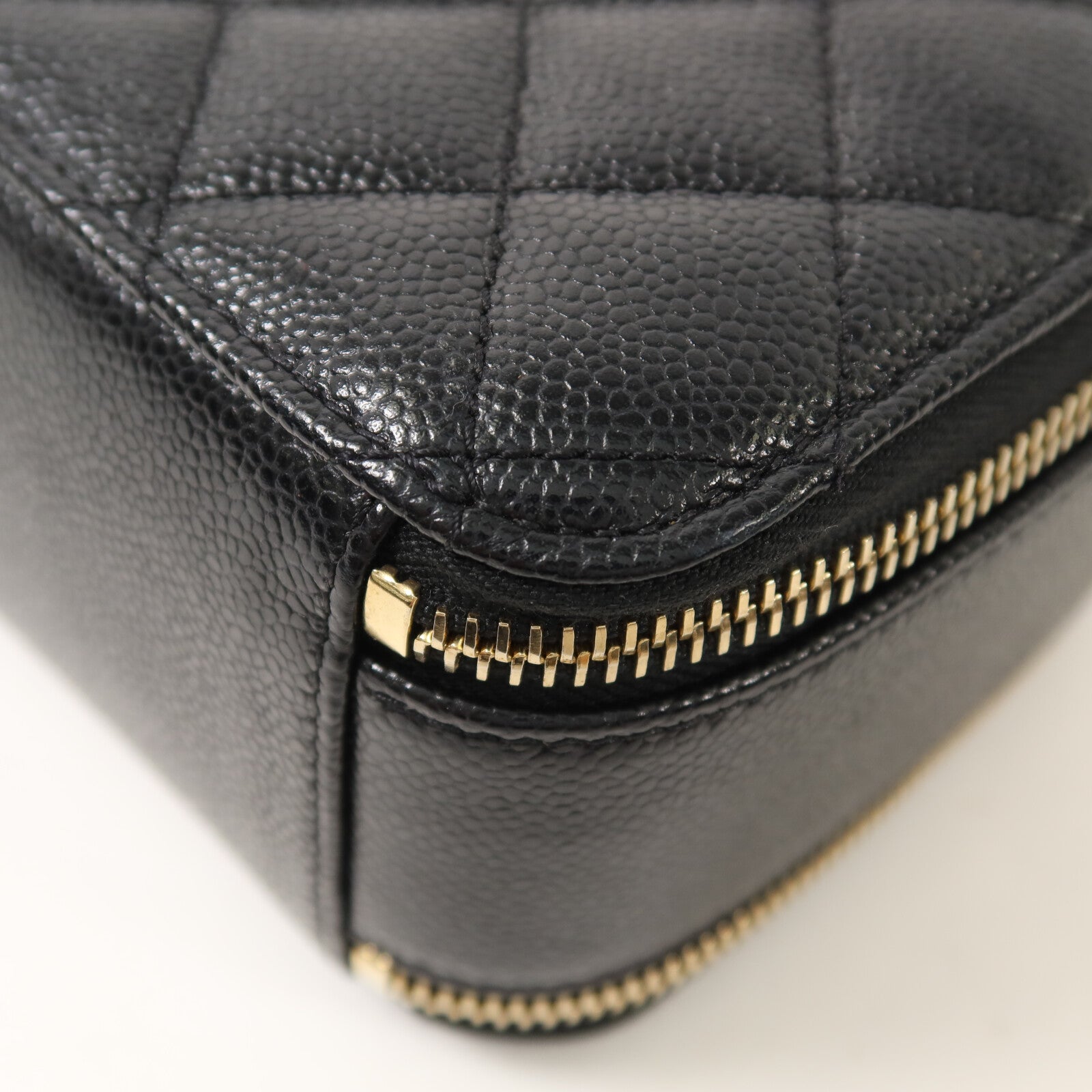 CHANEL 牛皮皮革Vanity Case鏈帶手挽肩背兩用袋