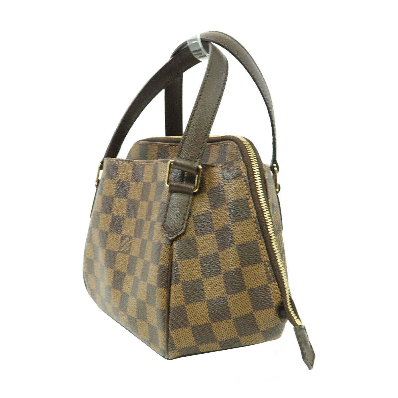LOUIS VUITTON Damier Belem PM金扣肩背袋啡色