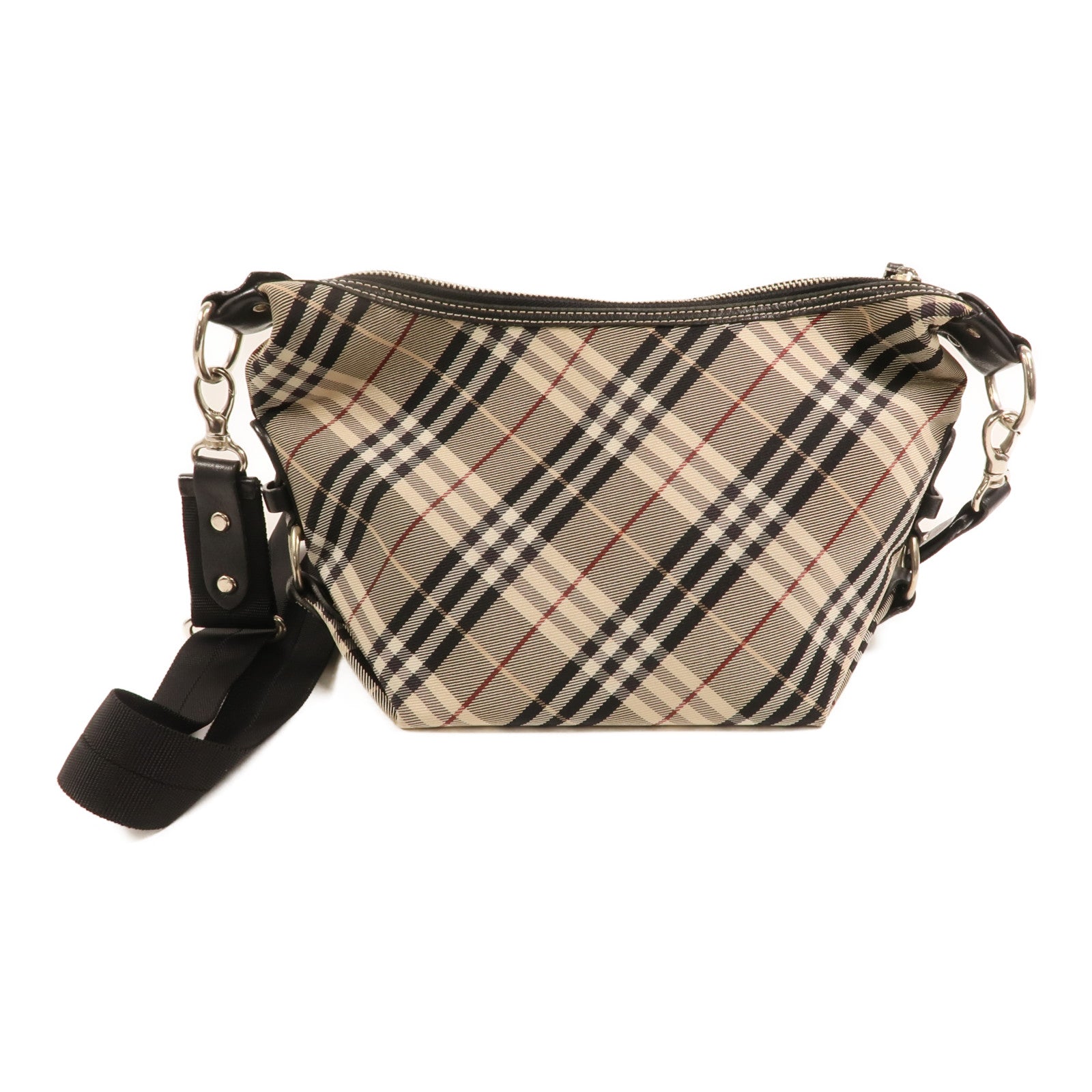 BURBERRY 尼龍Shoulder Bag銀扣肩背袋