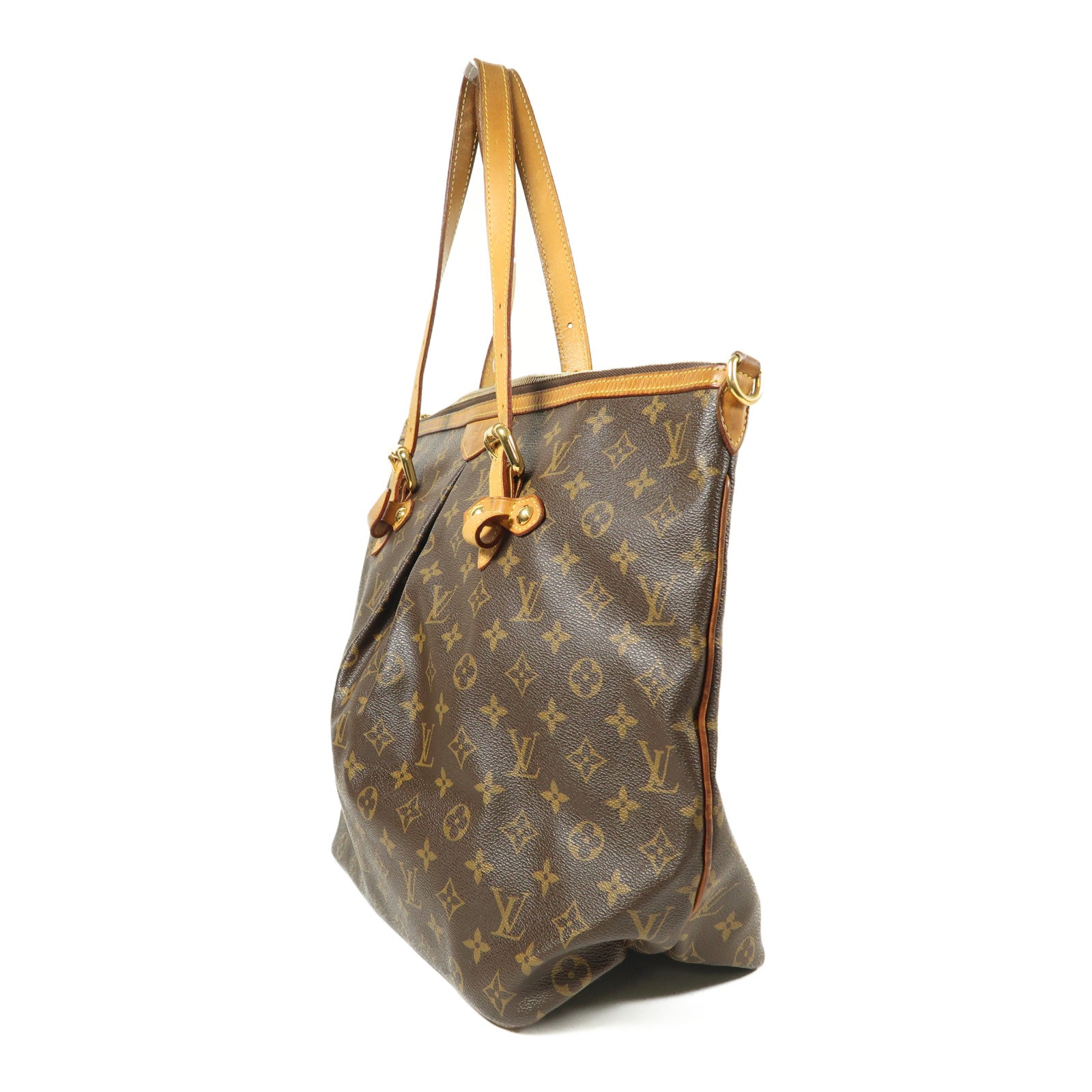 LOUIS VUITTON LV GHW Palermo GM 2 Way Bag M40146 Monogram Brown