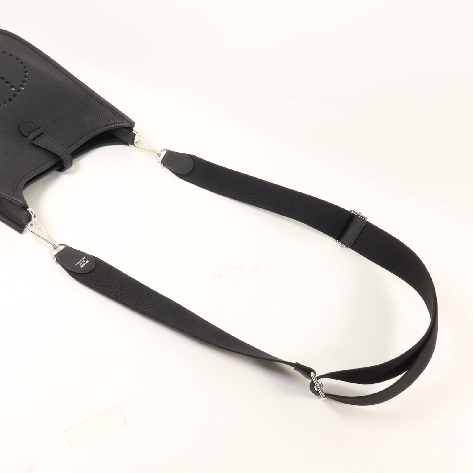 HERMES Clemence皮革Evelyne 23肩背袋Noir