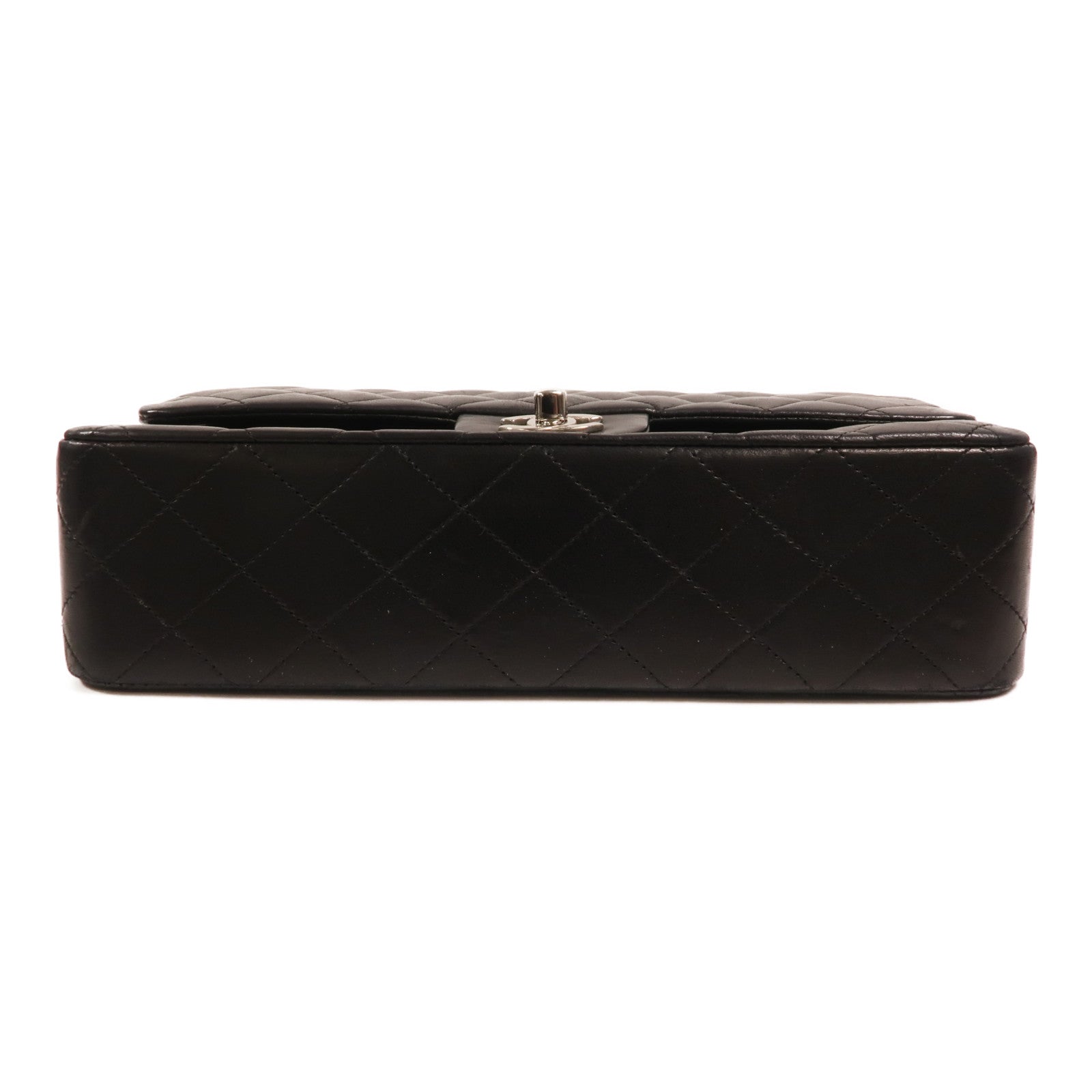 CHANEL 羊皮皮革Classic 25銀扣鏈帶肩背袋