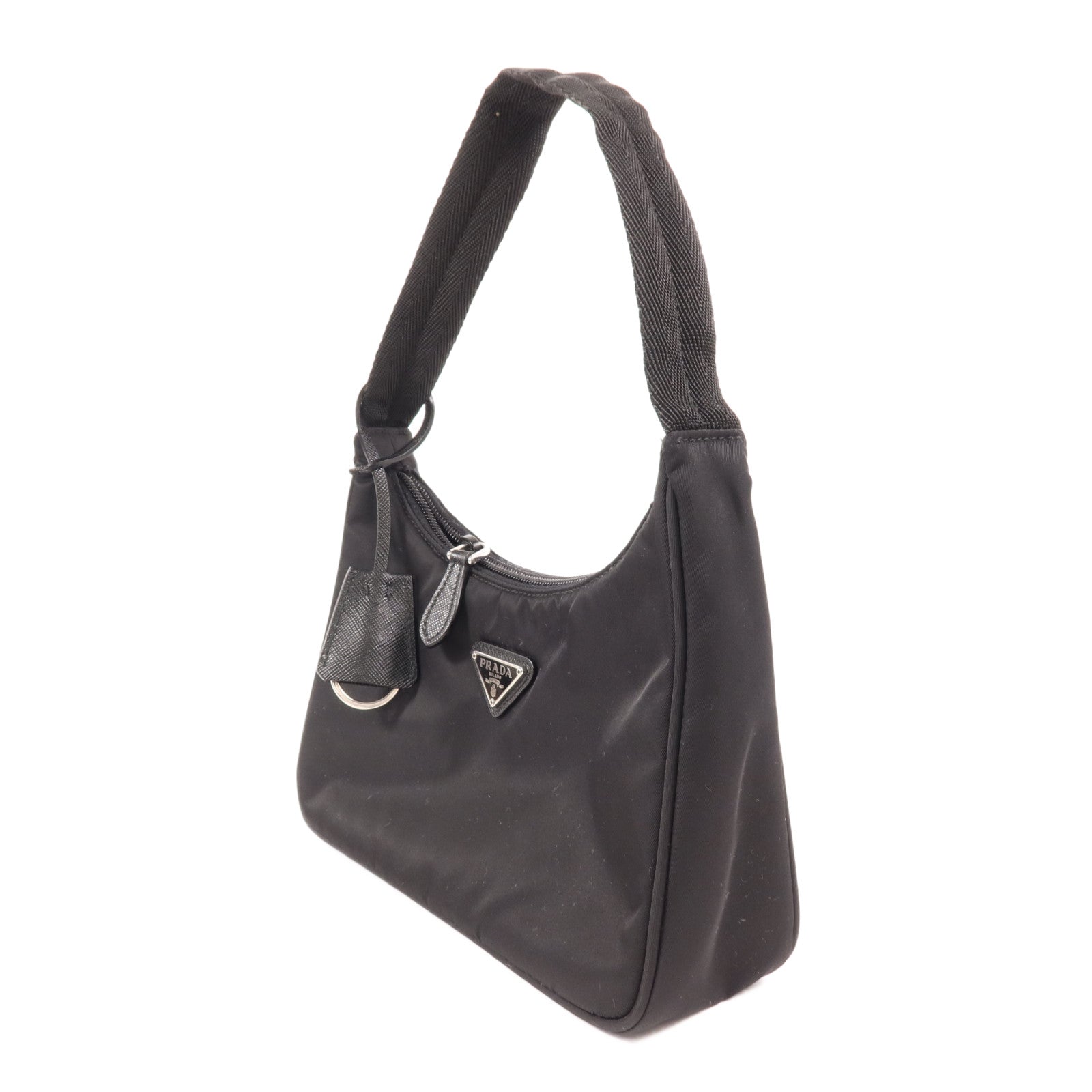 PRADA 尼龍Re-Edition 2000 Mini銀扣手挽袋