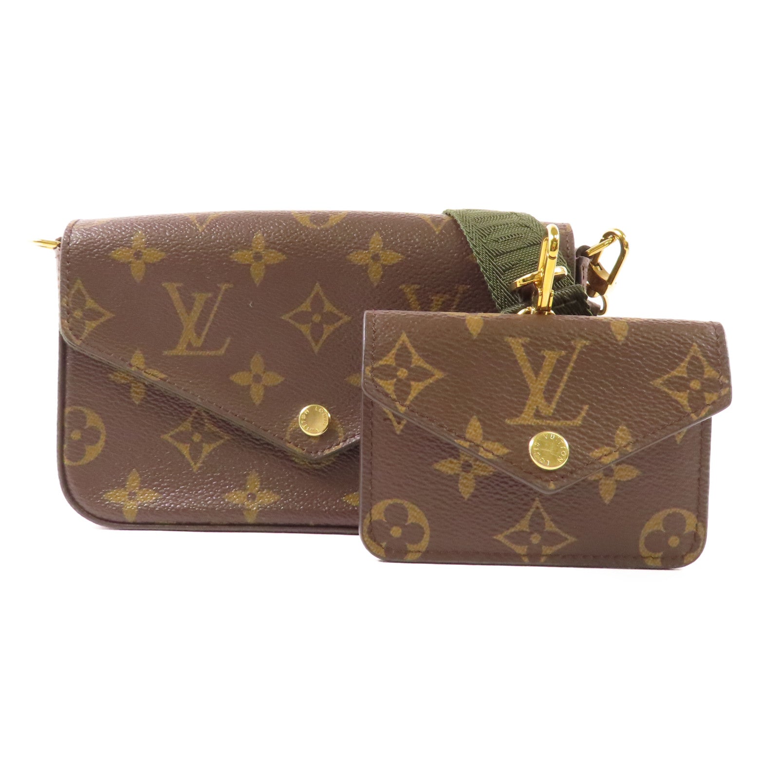 LOUIS VUITTON Monogram Felicie Strap & Go金扣肩背袋