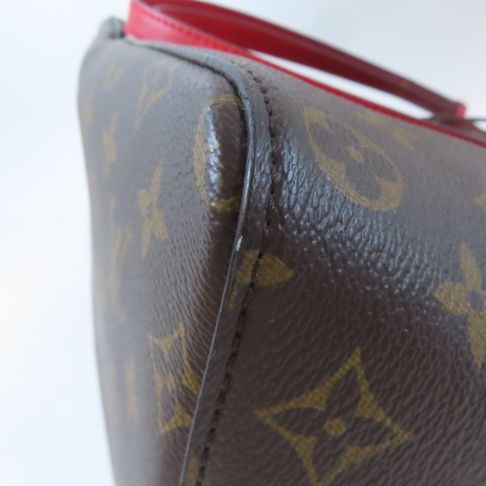 LOUIS VUITTON Monogram Neo Noe Bucket Bag金扣肩背袋Coquelicot/紅色