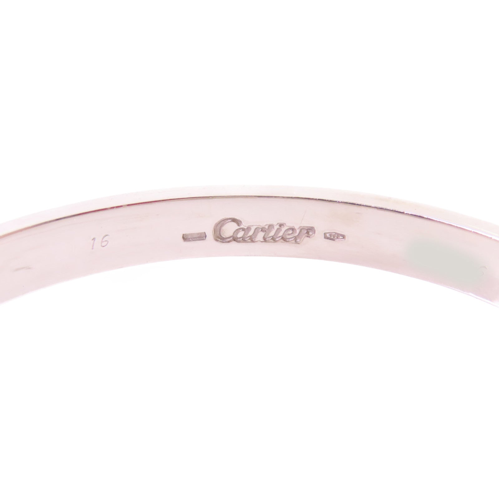 CARTIER【激減優惠】 18K白金Love Blaceret手鏈銀色#16