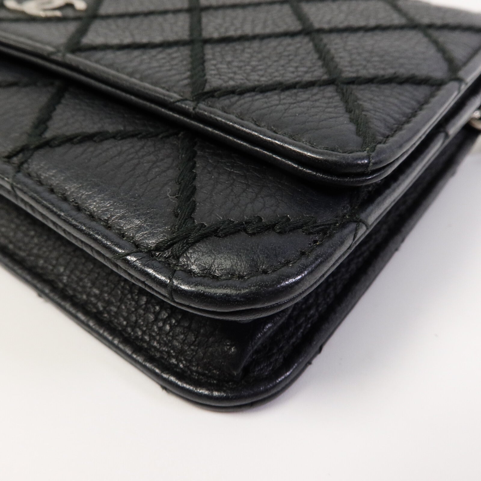 CHANEL 牛皮皮革WOC Wallet On Chain鏈帶肩背袋