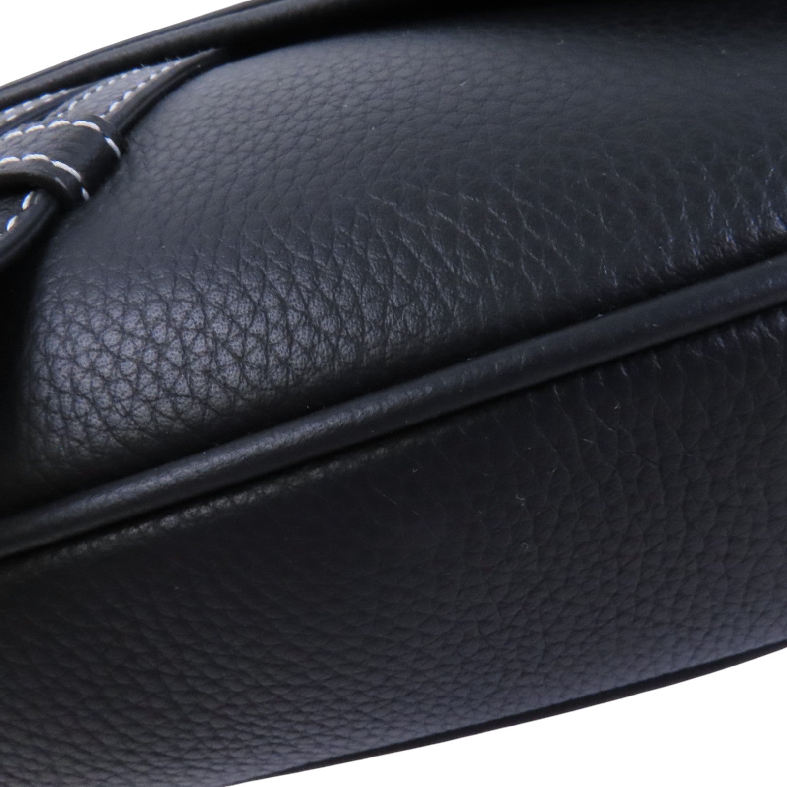 Dior 牛皮皮革Saddle Bag銀扣肩背袋