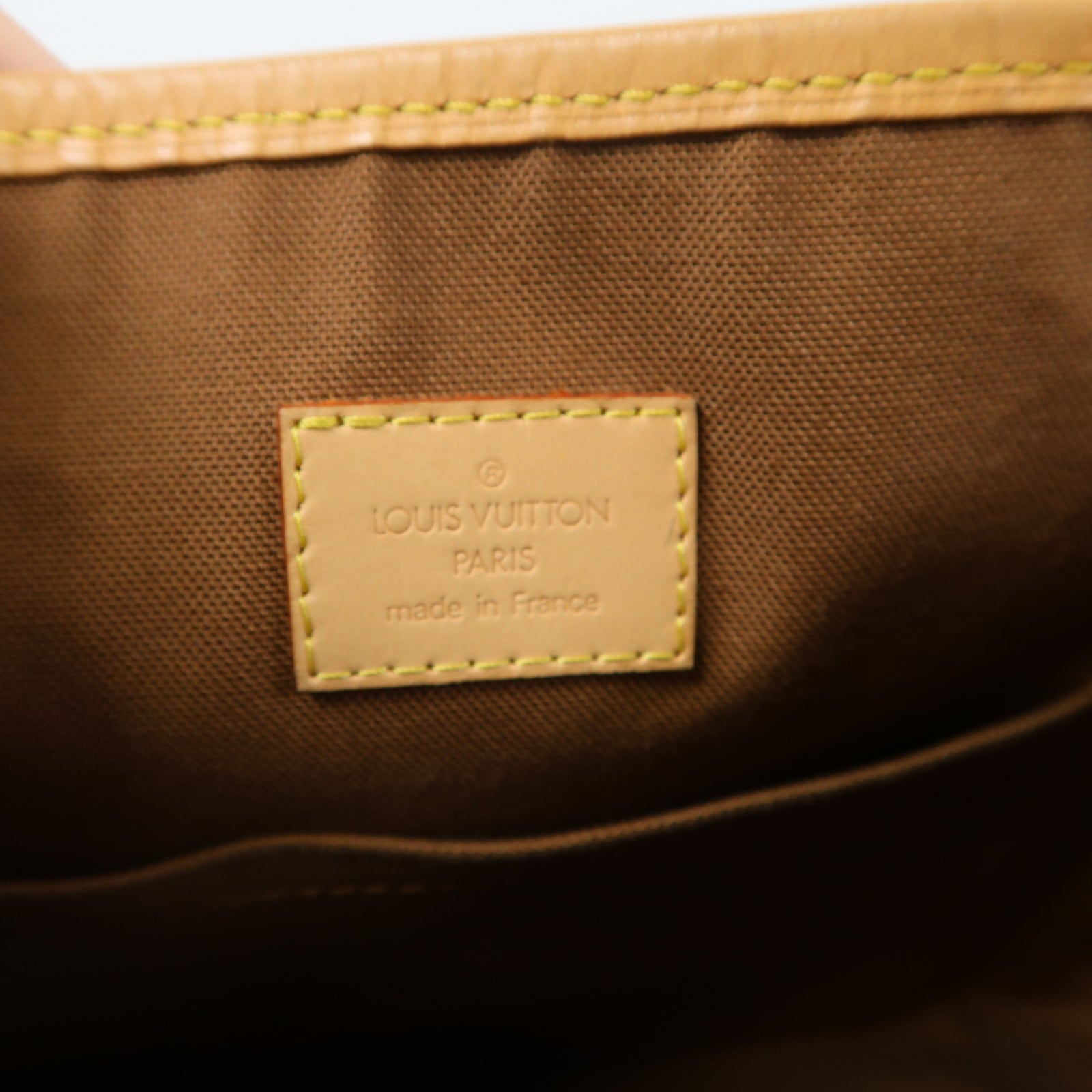 LOUIS VUITTON Monogram Batignolles金扣手挽袋啡色