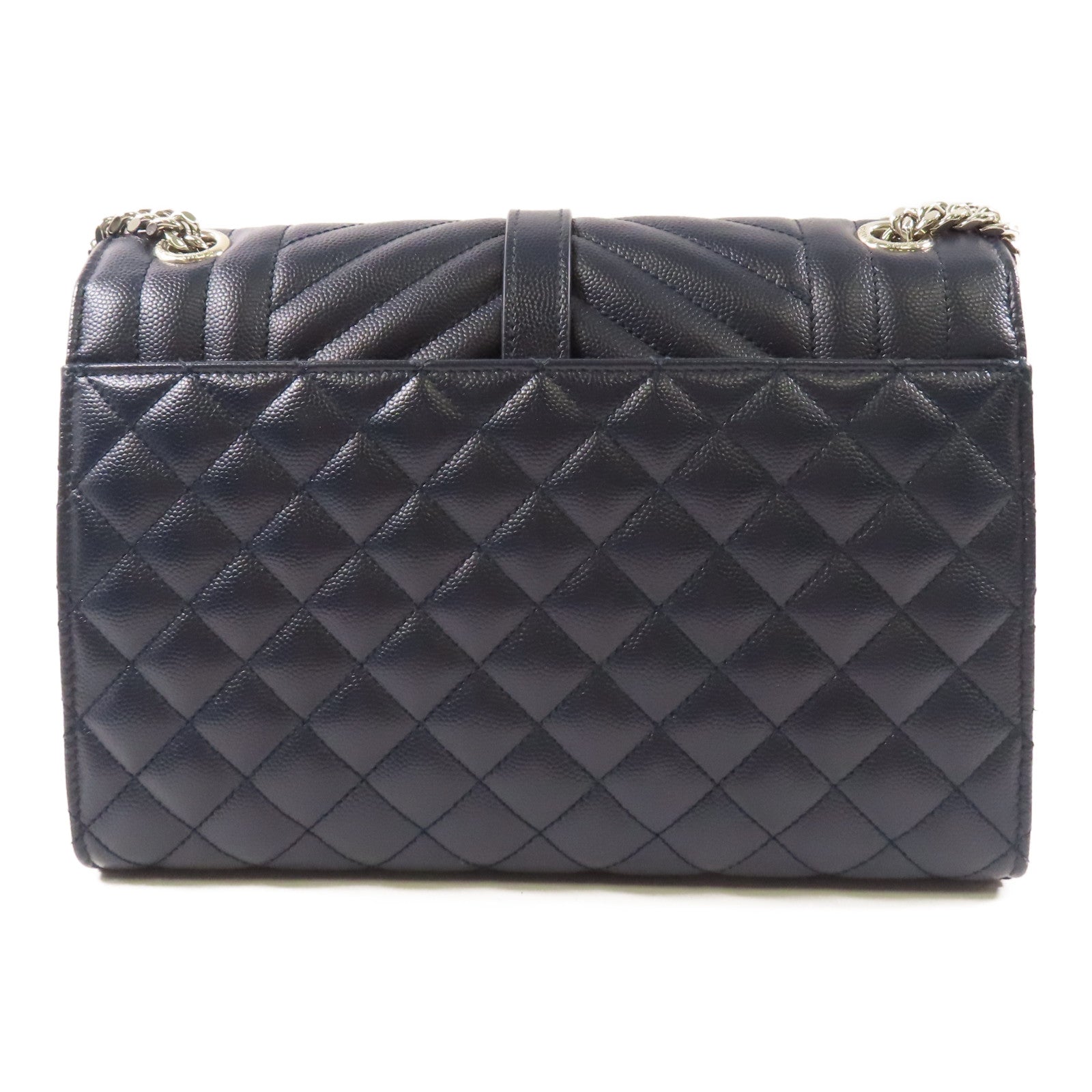 SAINT LAURENT 牛皮皮革Chain Shoulder銀扣鏈帶肩背袋