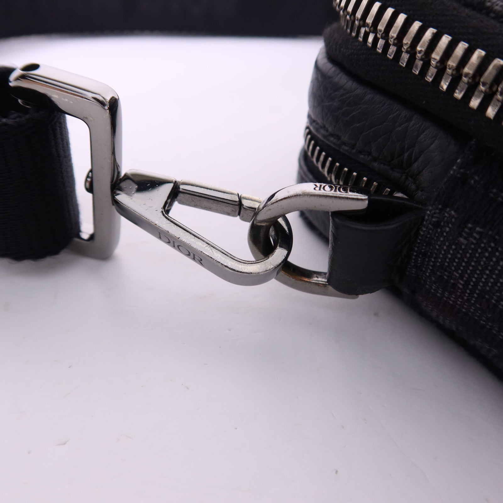 Dior 帆布Shoulder Bag銀扣肩背袋