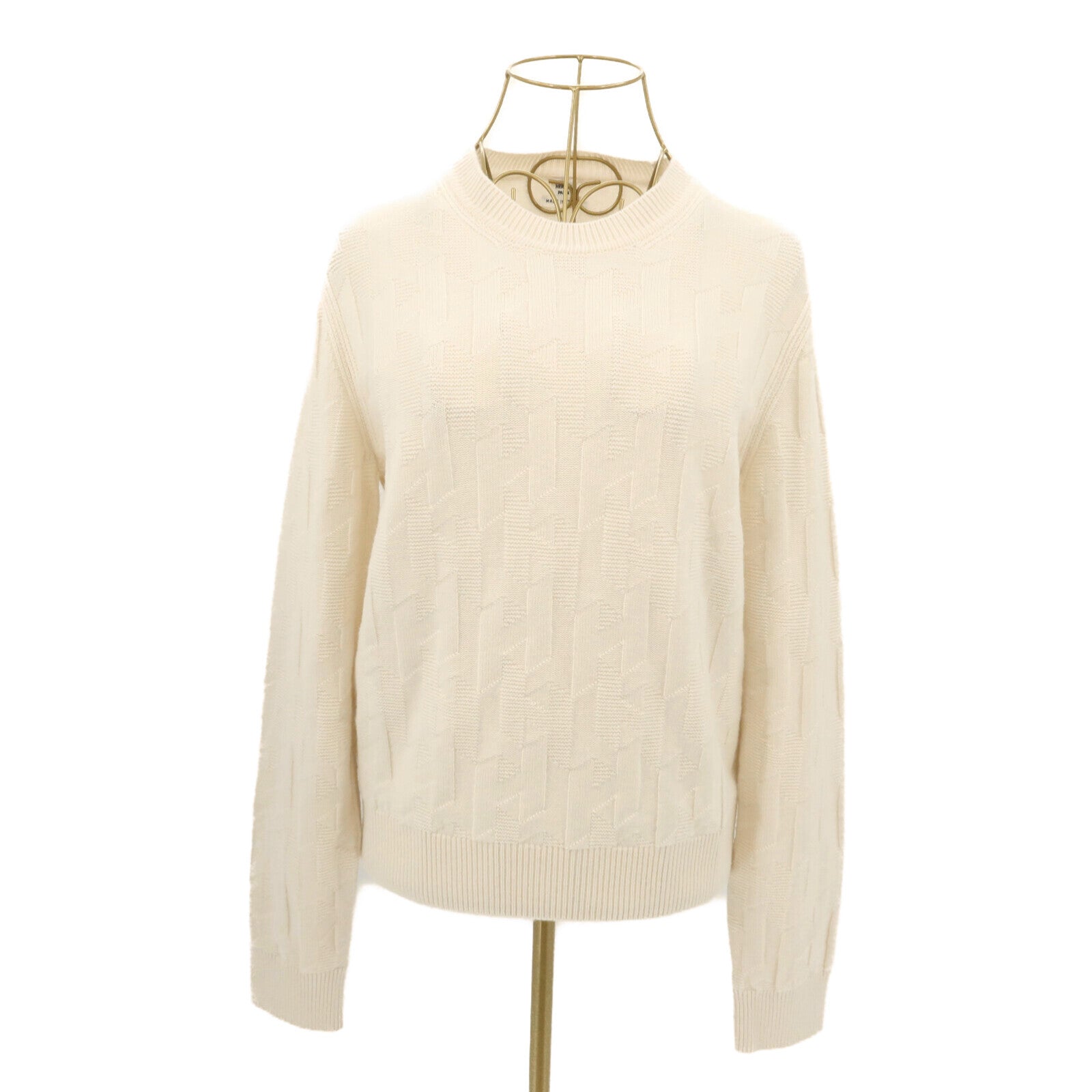 HERMES Virgin Wool H-Motif Knit Sweater針織