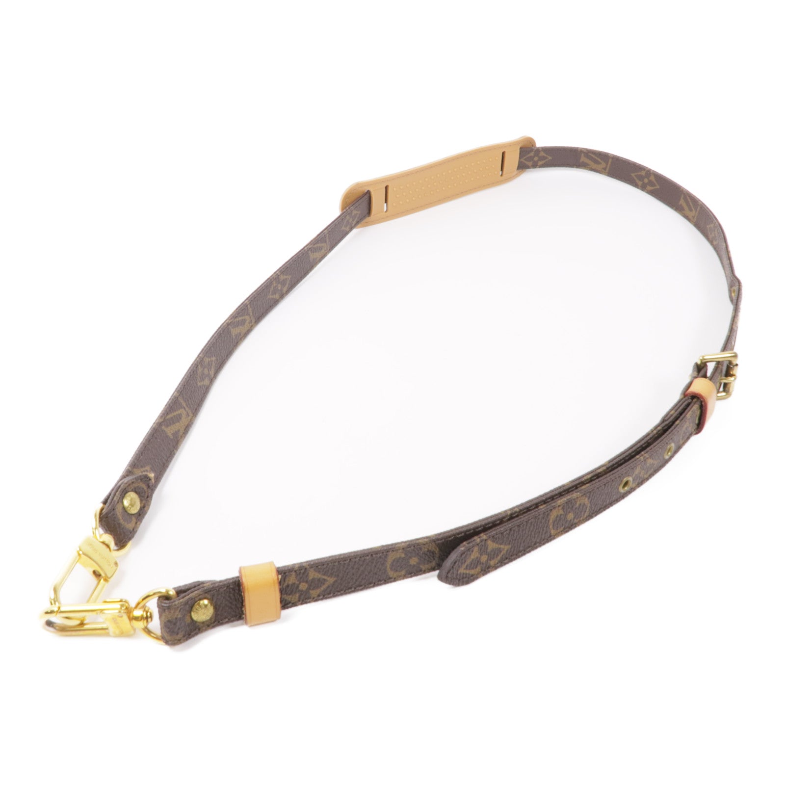 LOUIS VUITTON Monogram Strap金扣肩背帶