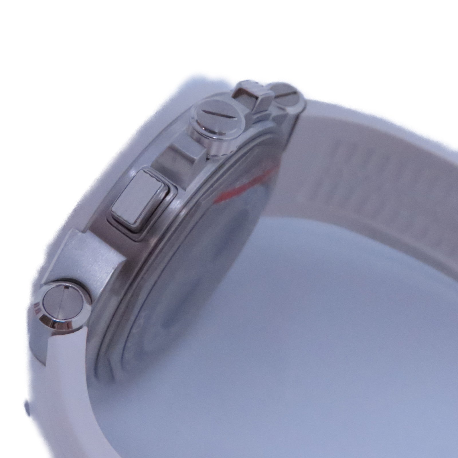 BVLGARI Diagono 40mm不鏽鋼/橡膠帶手錶自動機芯白色