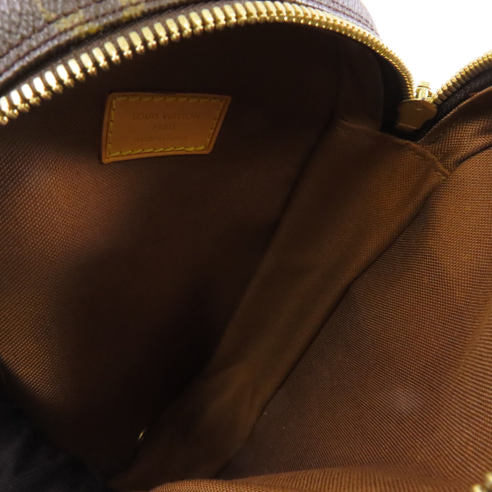 LOUIS VUITTON Monogram Pochette金扣肩背袋啡色