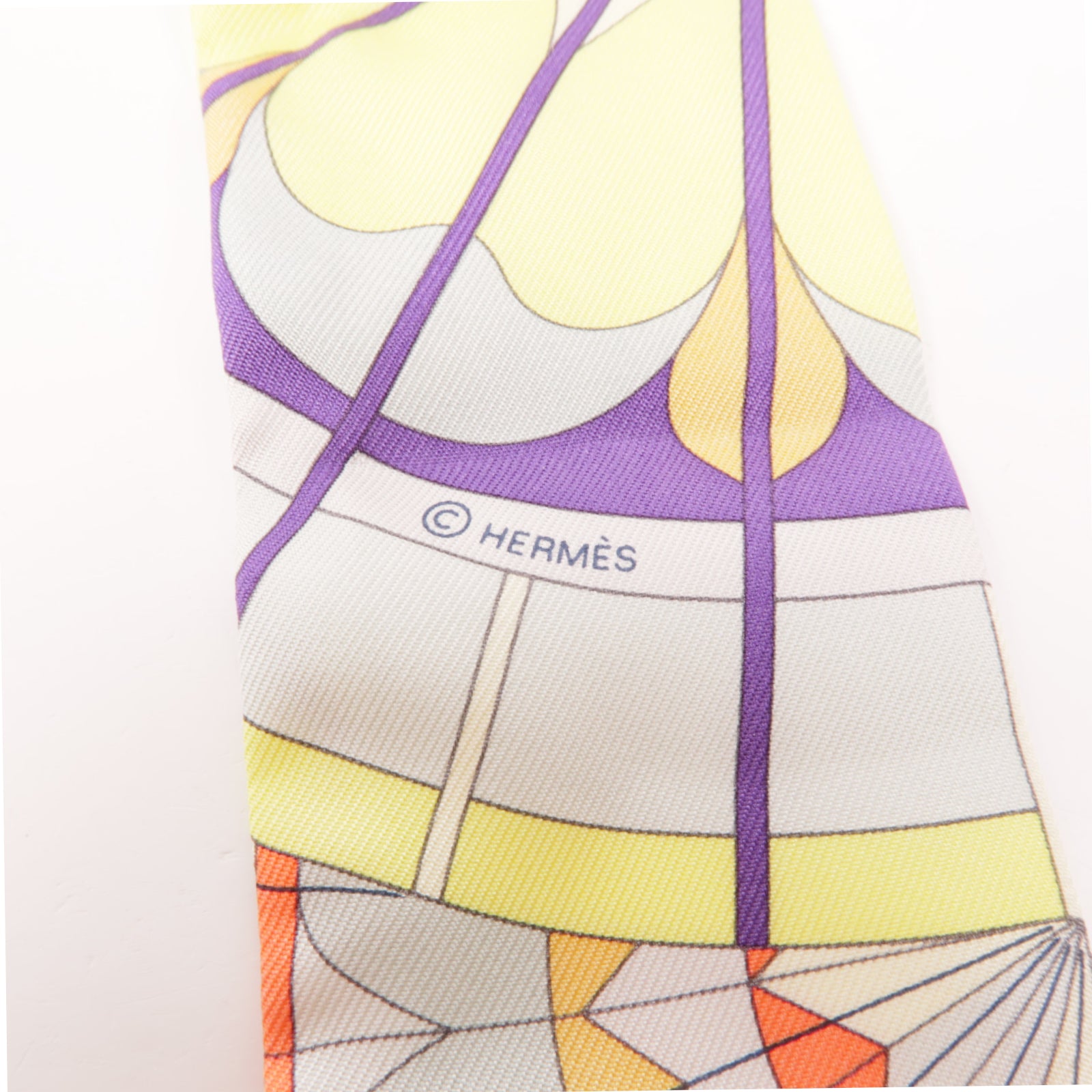 HERMES 絲質Twilly絲巾