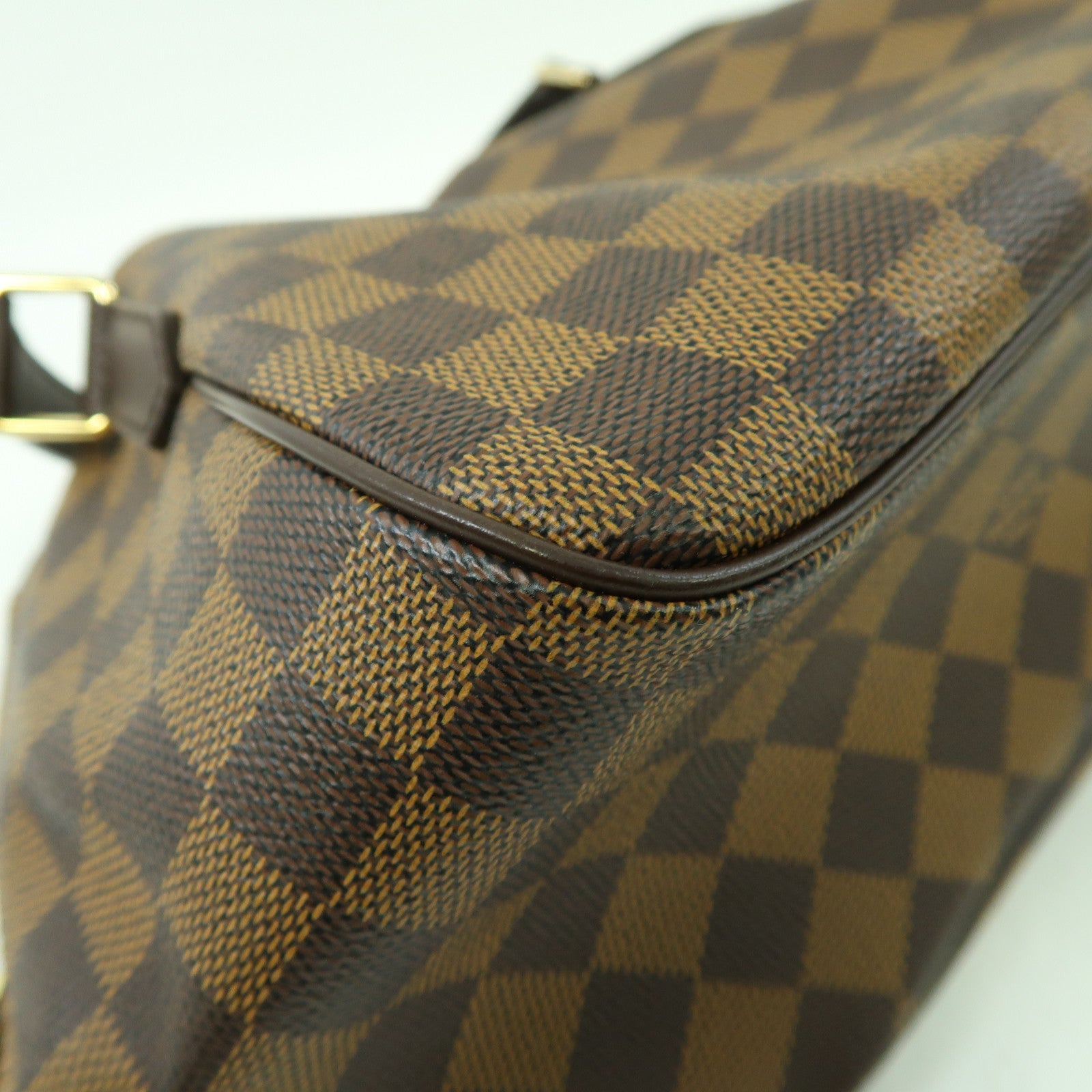 LOUIS VUITTON Damier Belem PM金扣肩背袋啡色